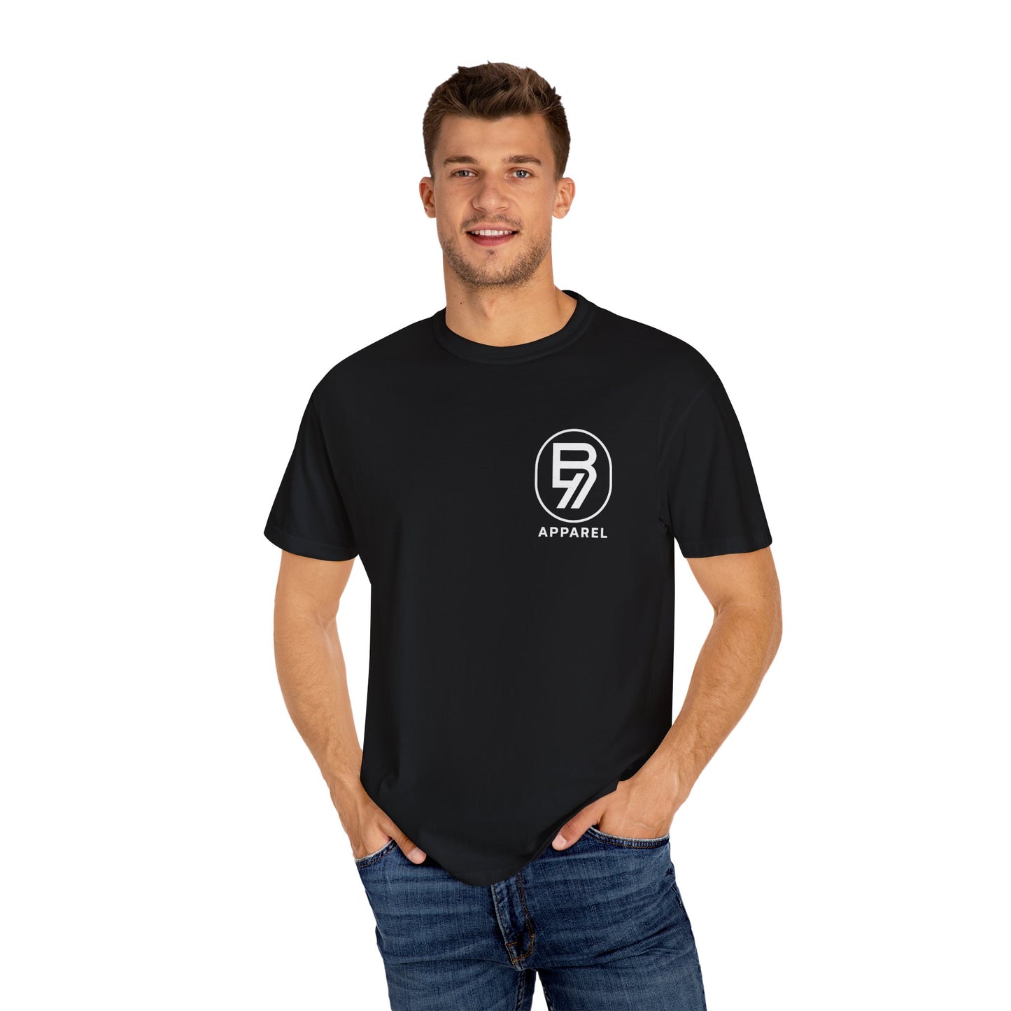 Bucanz7 Apparel Logo T-Shirt — Garment-Dyed Classic Tee