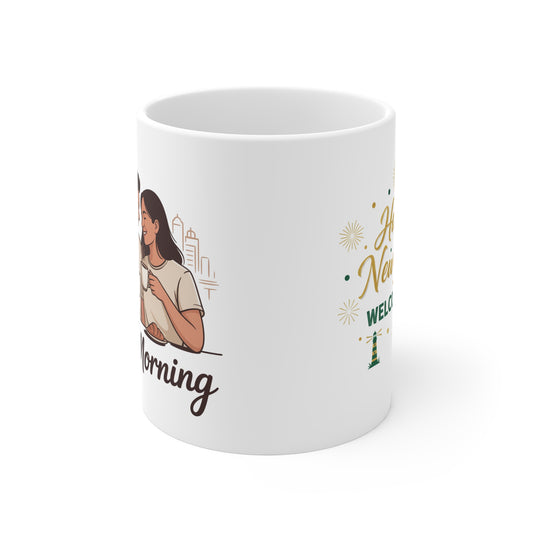 Coffee Mug — "But First, Coffee" Funny Morning Mug (11oz)