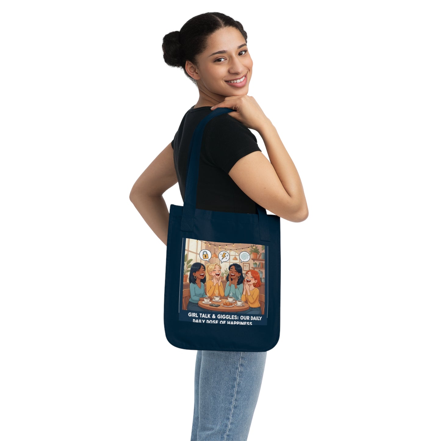 Vibrant Organic Canvas Tote Bag - Perfect for Friends & Fun Gatherings