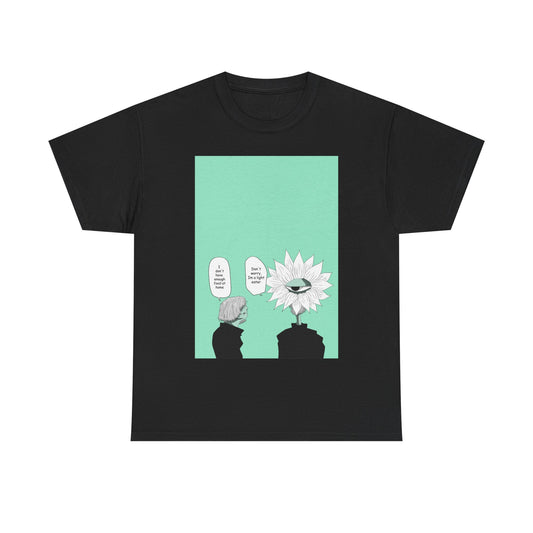 Floral Head Comic Tee — "You Okay?" Graphic T‑Shirt