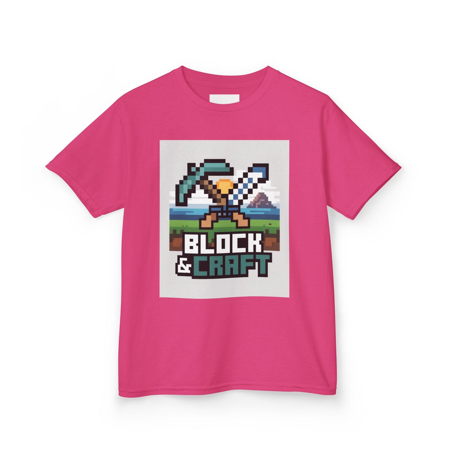 Kids Block & Craft Tee - Fun Gamer T-Shirt for Young Explorers
