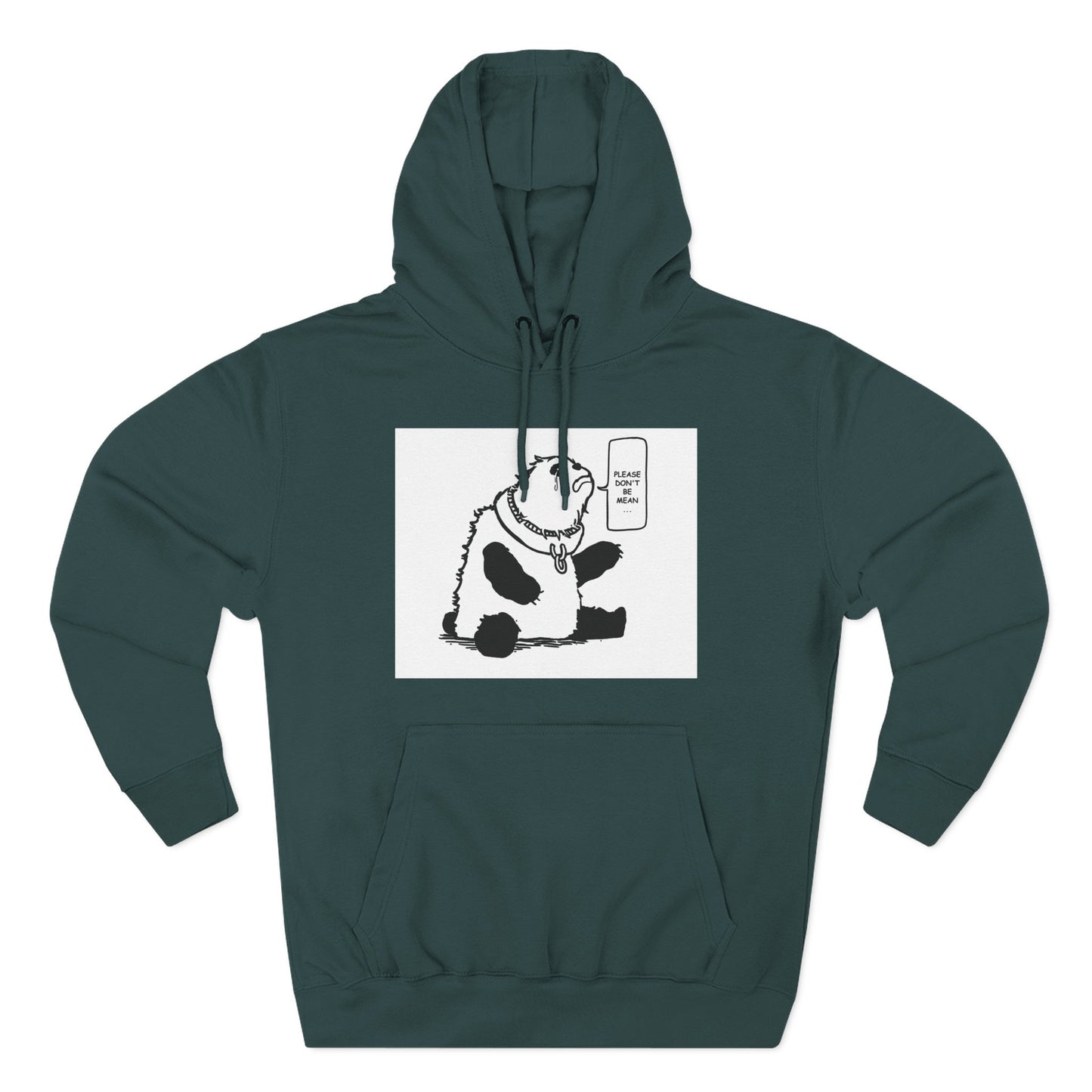 Cute Panda Fleece Hoodie - Keep Calm and Chill