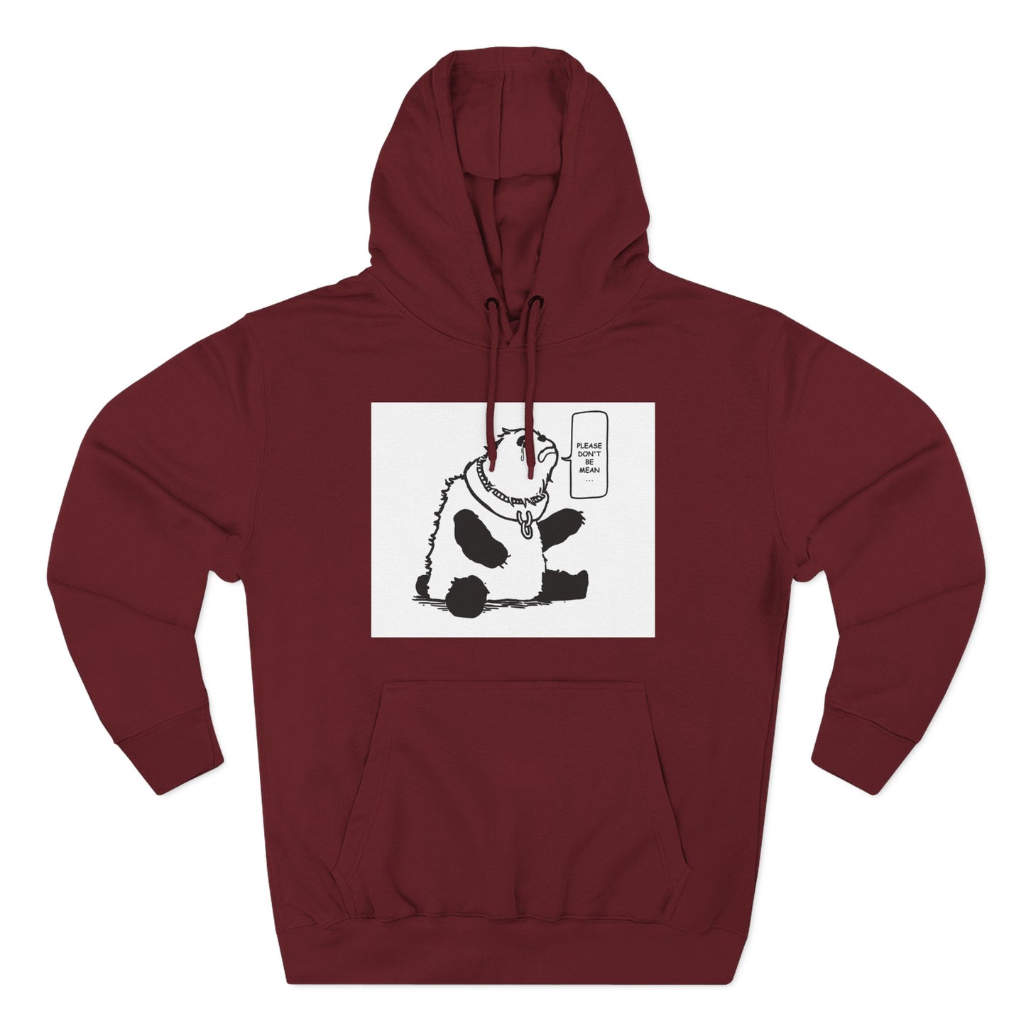 Cute Panda Fleece Hoodie - Keep Calm and Chill
