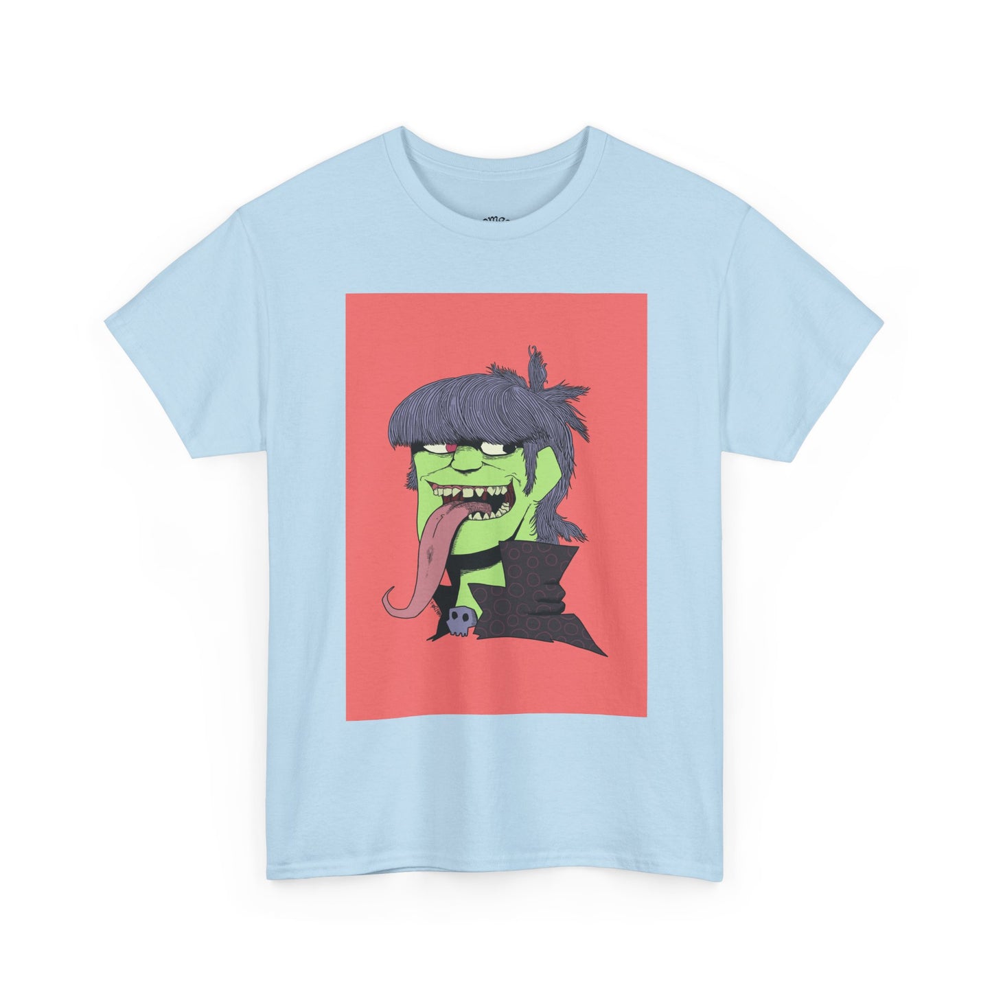 Graphic Tee — Green Punk Monster Illustration