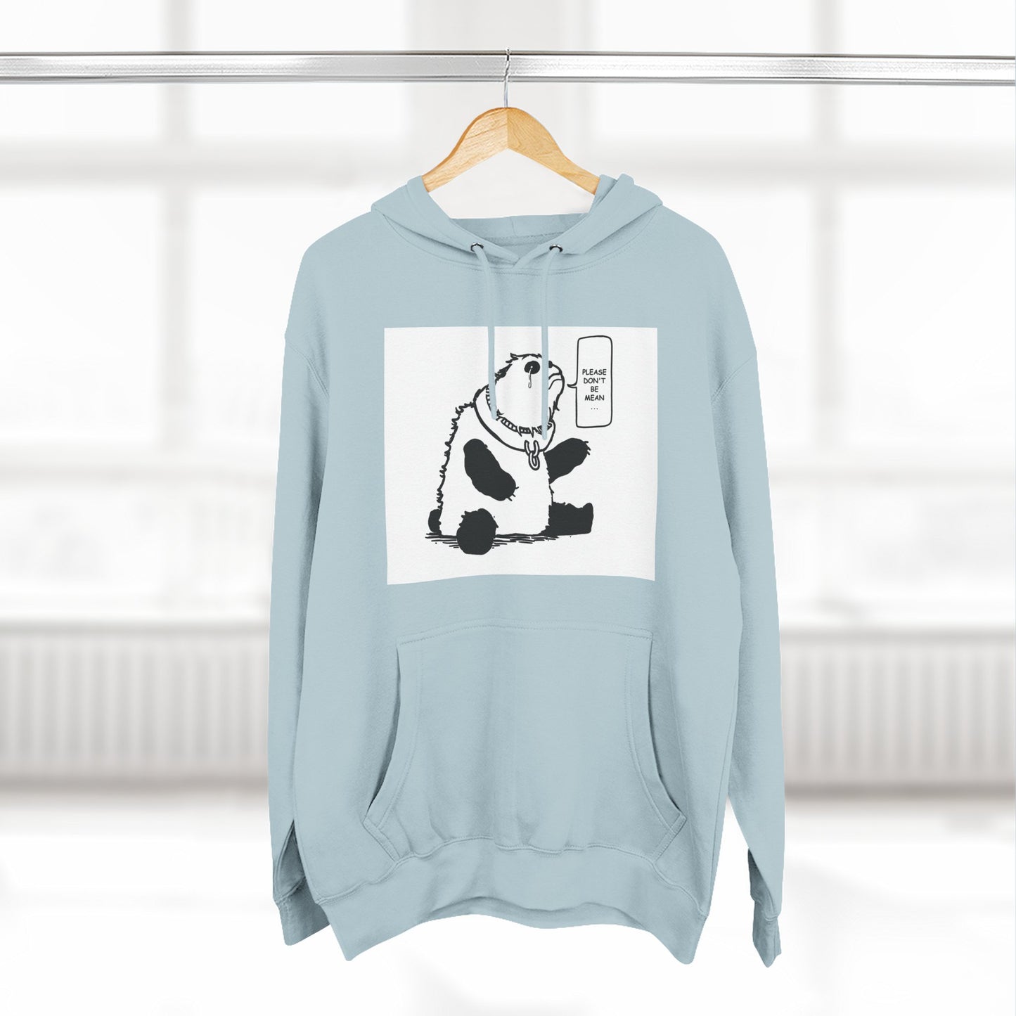 Cute Panda Fleece Hoodie - Keep Calm and Chill
