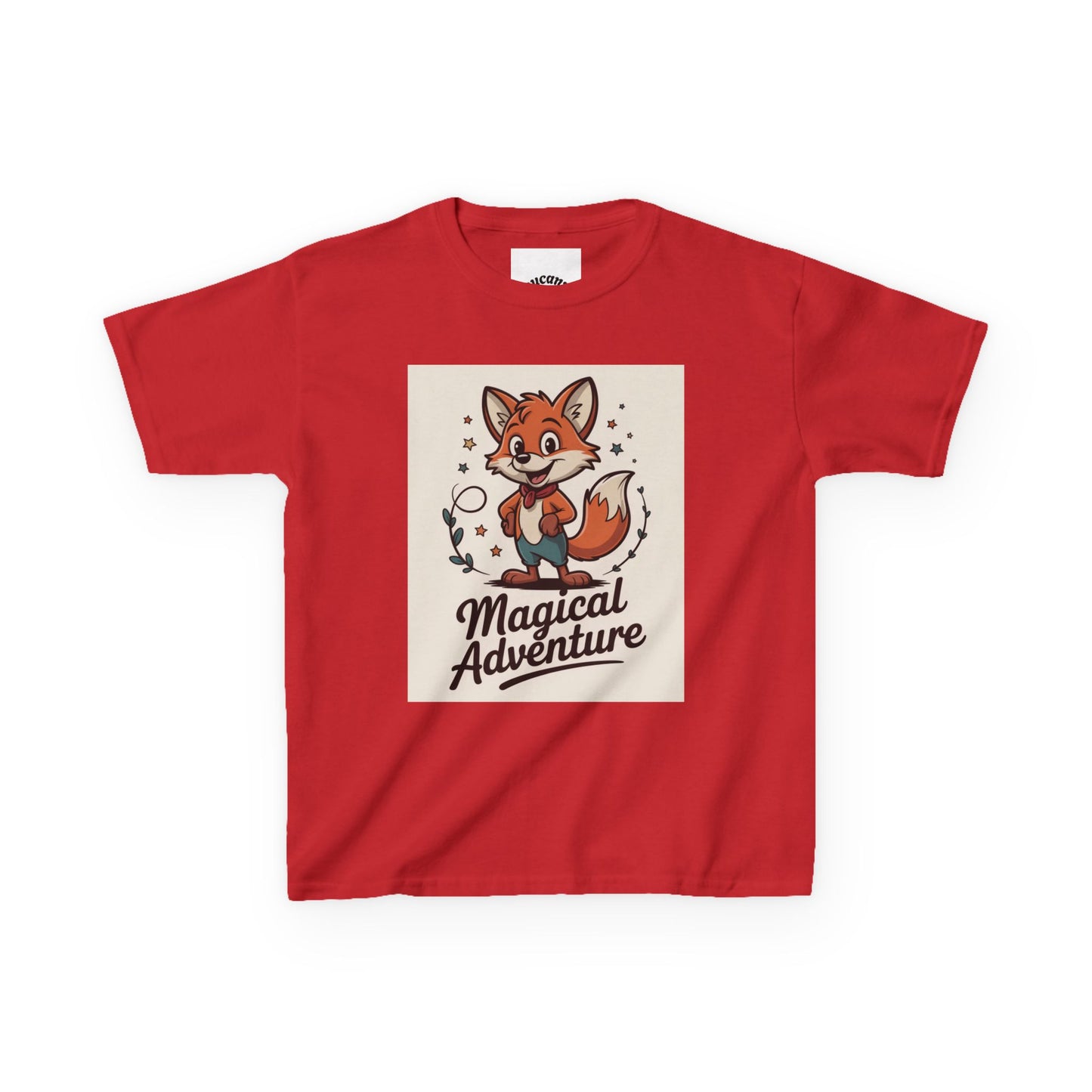 Kids Cotton Tee - Magical Adventure Fox Design