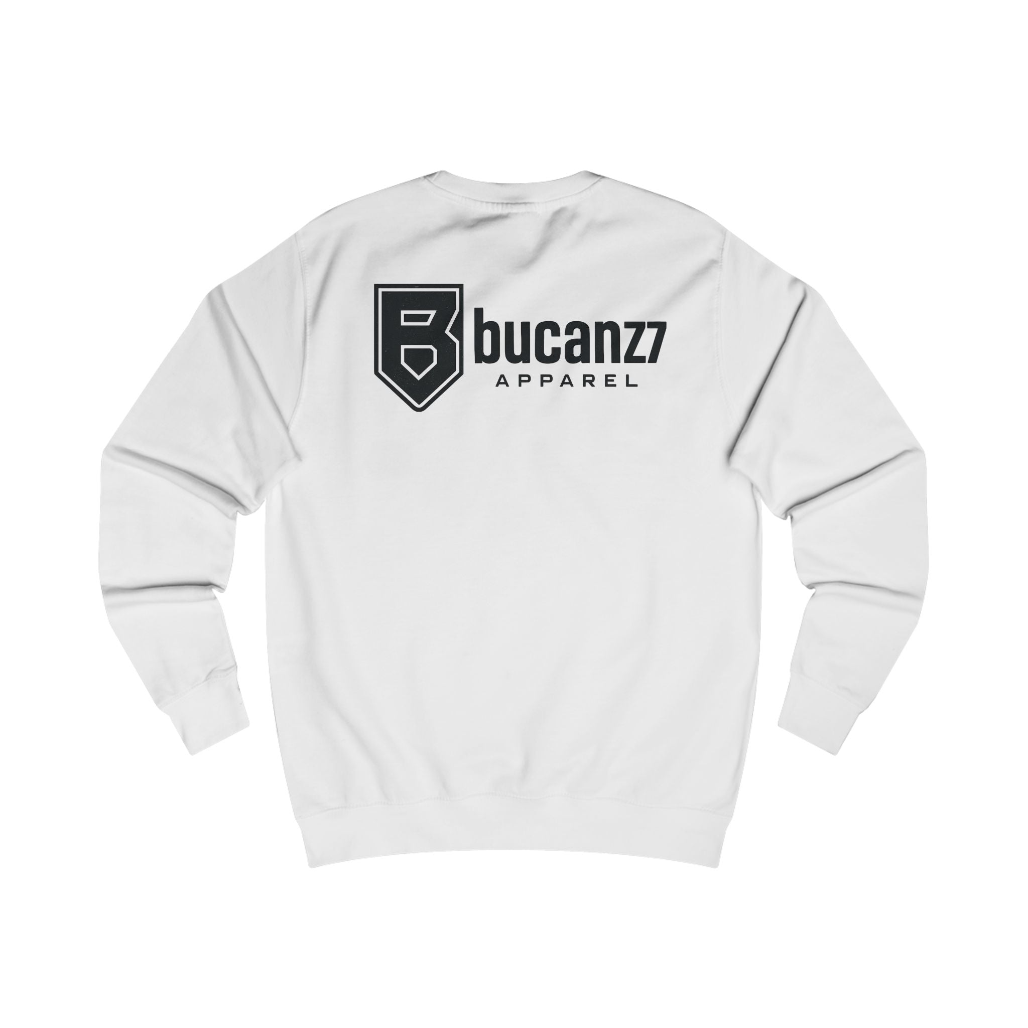 Bucanzi Logo Sweatshirt – Minimal Chest & Back Logo Crewneck – Homase