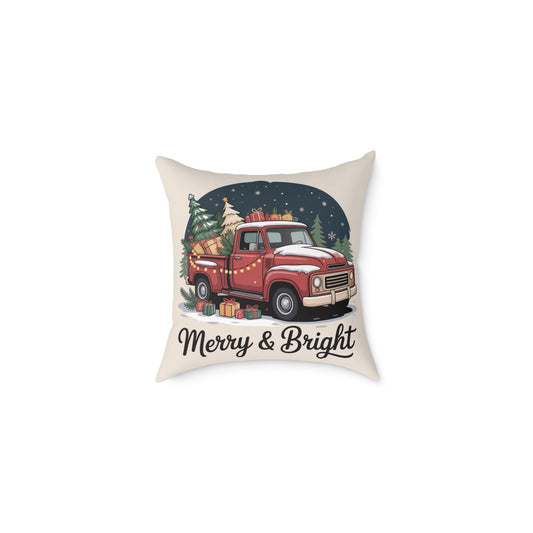 Merry & Bright Holiday Pillow