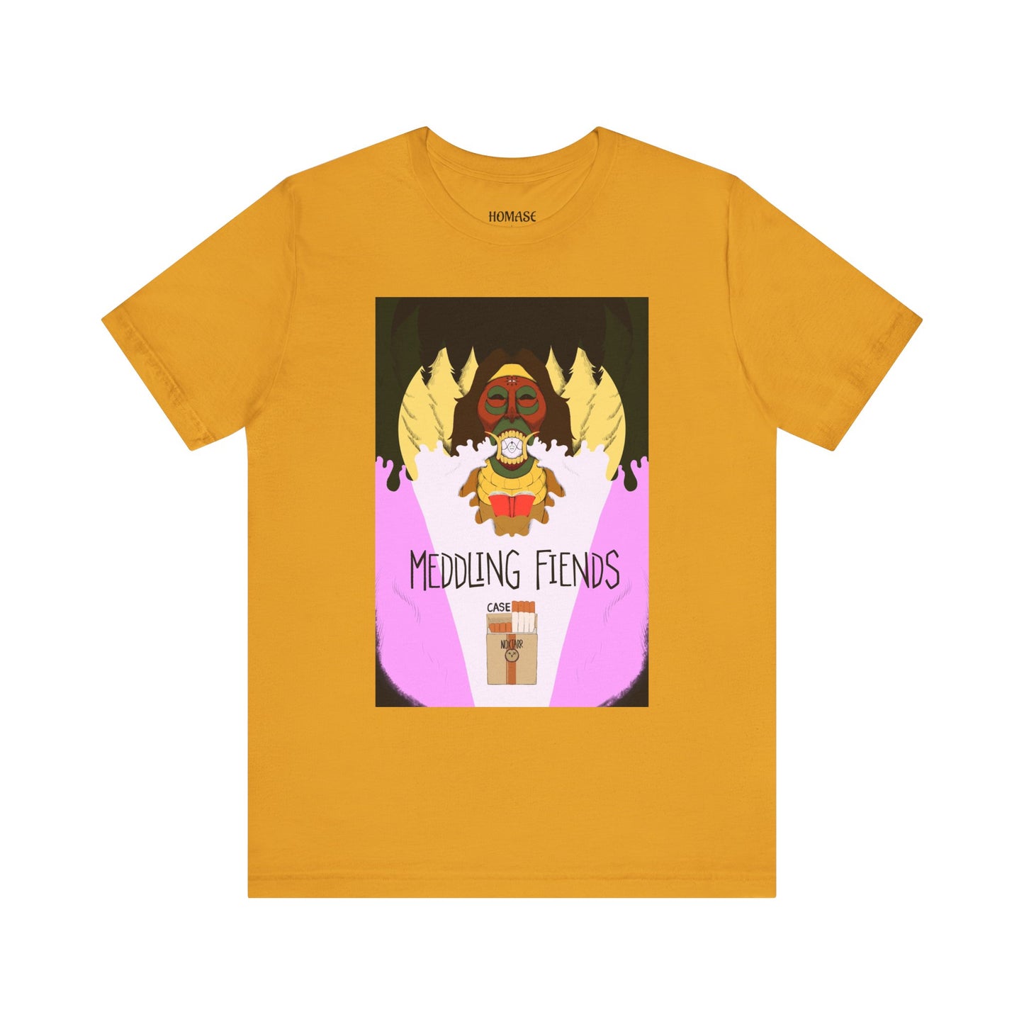 Meddling Fiends T-Shirt, Unisex Graphic Tee, Fun Casual Wear, Quirky Gift Idea, Perfect for Halloween, Lounge on Weekends, Summer Vibes