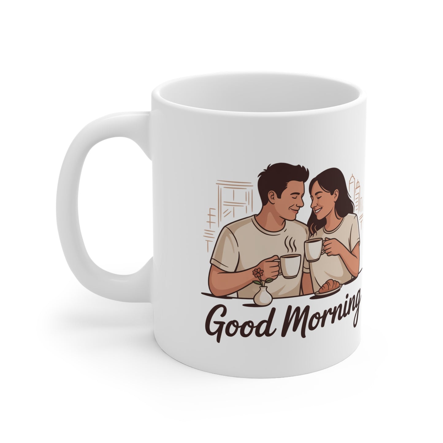 Coffee Mug — "But First, Coffee" Funny Morning Mug (11oz)