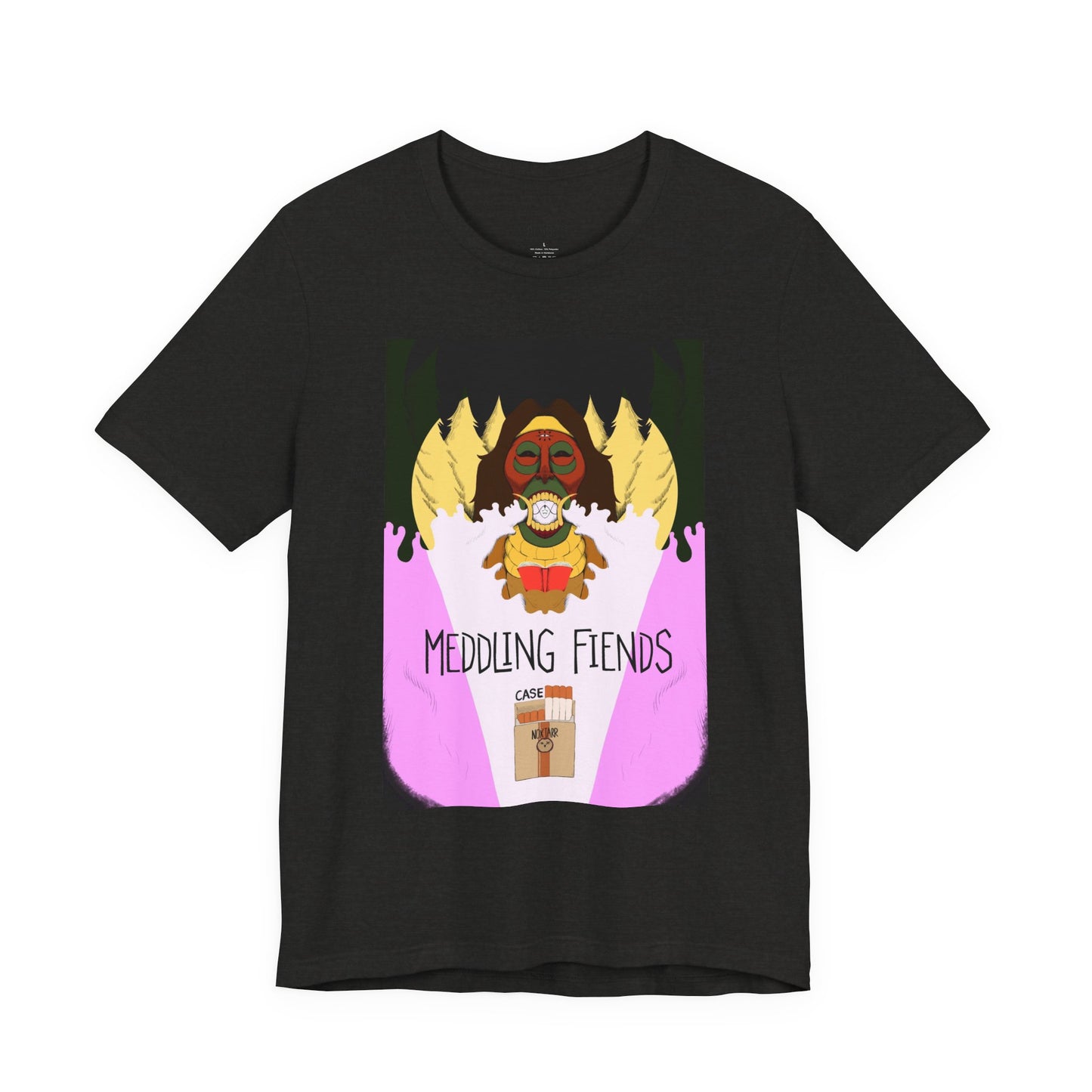 Meddling Fiends T-Shirt, Unisex Graphic Tee, Fun Casual Wear, Quirky Gift Idea, Perfect for Halloween, Lounge on Weekends, Summer Vibes