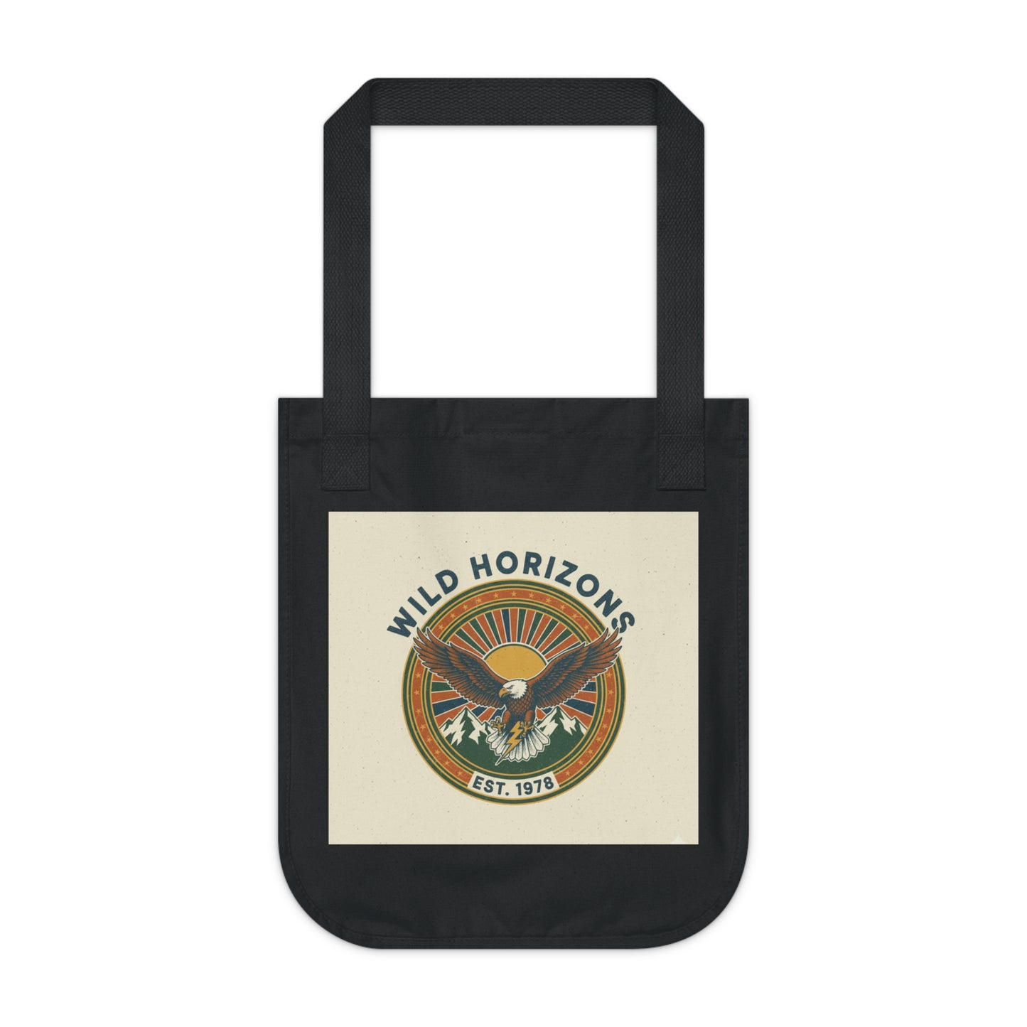 Wild Horizons Organic Canvas Tote Bag - Eco-Friendly Carryall for Adventure Lovers