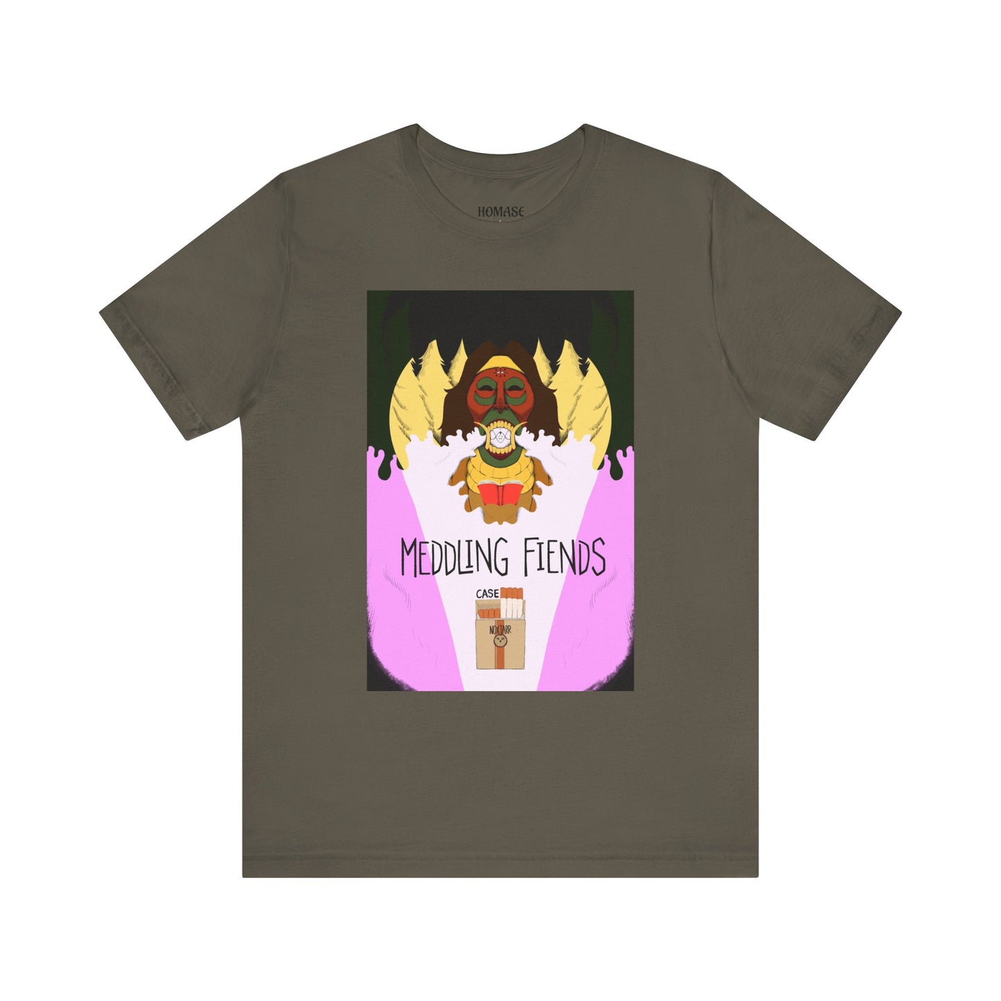 Meddling Fiends T-Shirt, Unisex Graphic Tee, Fun Casual Wear, Quirky Gift Idea, Perfect for Halloween, Lounge on Weekends, Summer Vibes