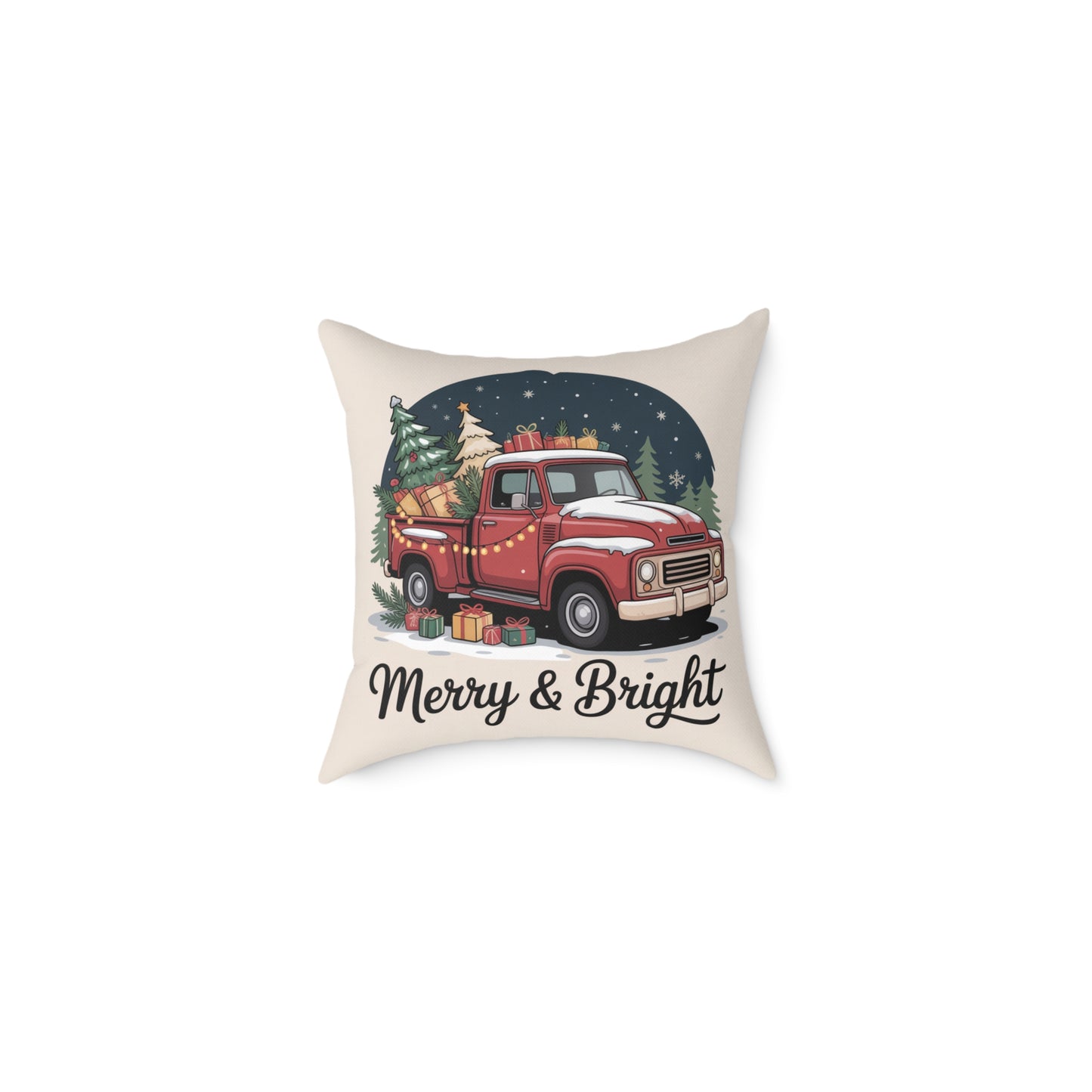 Merry & Bright Holiday Pillow