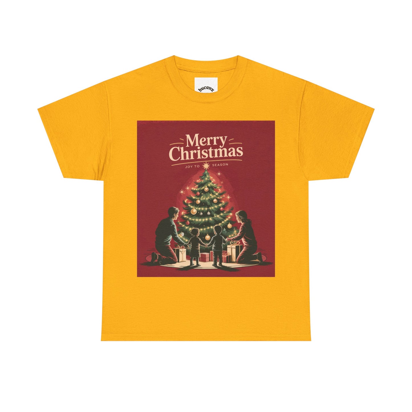 Merry Christmas Unisex Heavy Cotton Tee