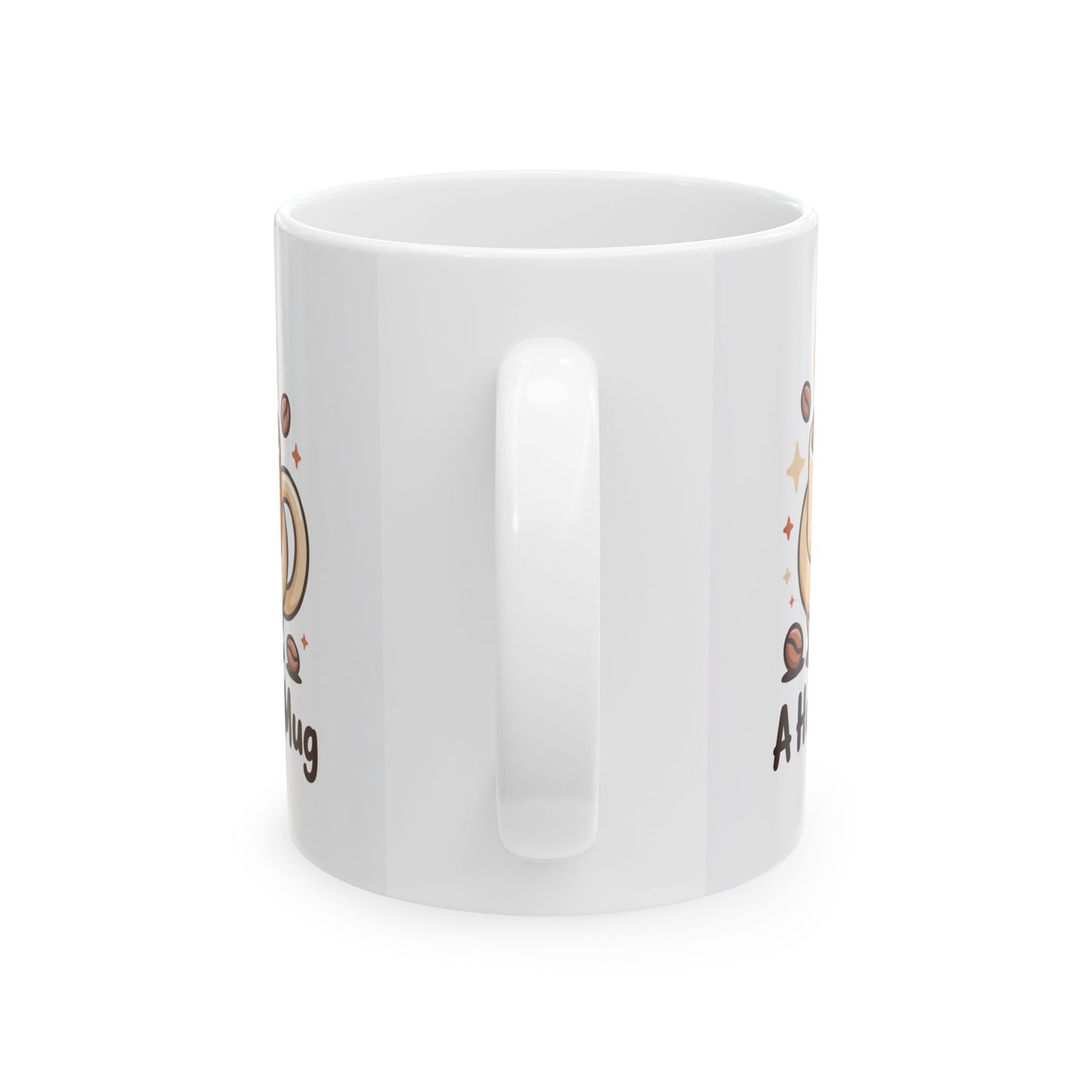 A Hug in a Mug Ceramic Coffee Mug - Cute Coffee Cup Gift for Cozy Moments