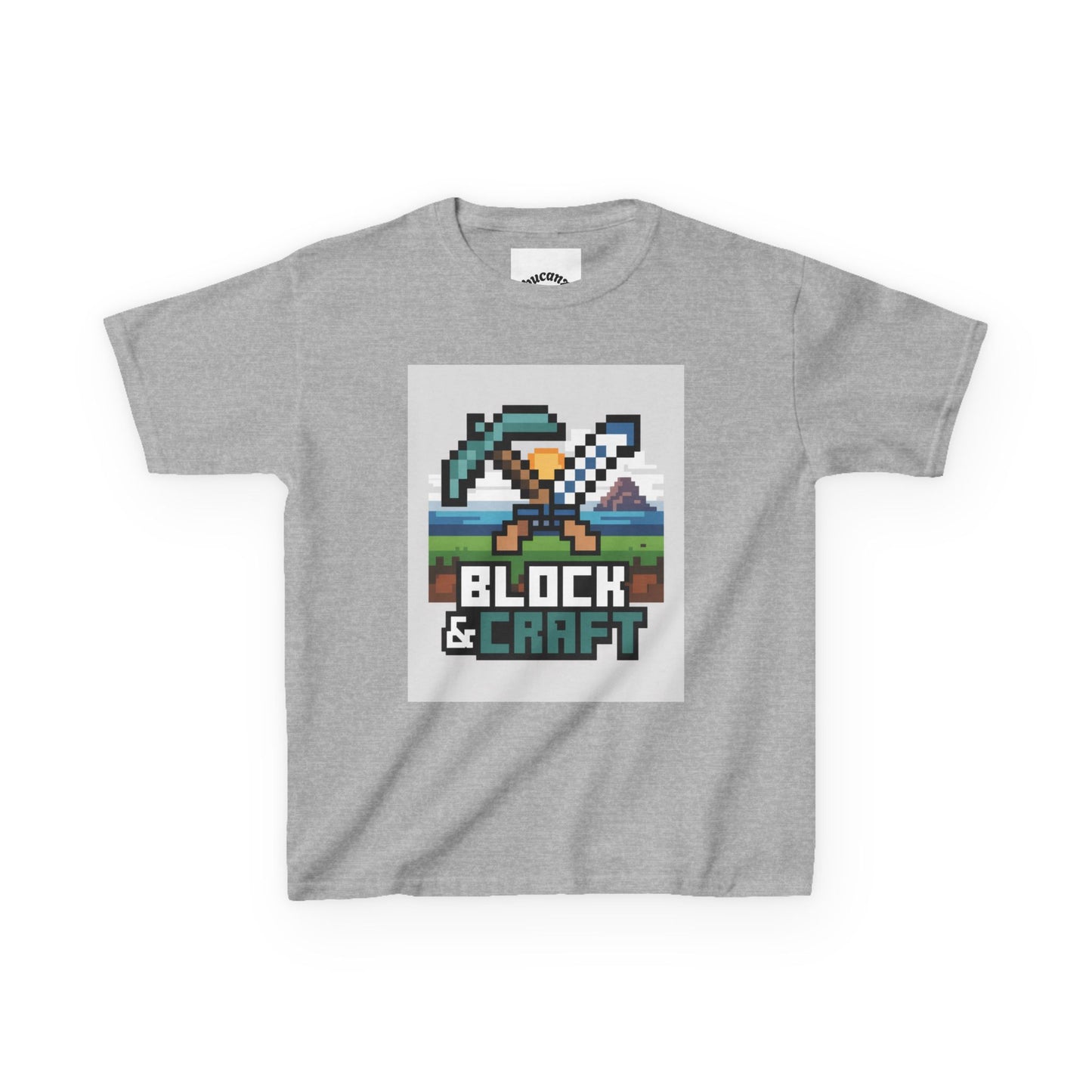 Kids Block & Craft Tee - Fun Gamer T-Shirt for Young Explorers