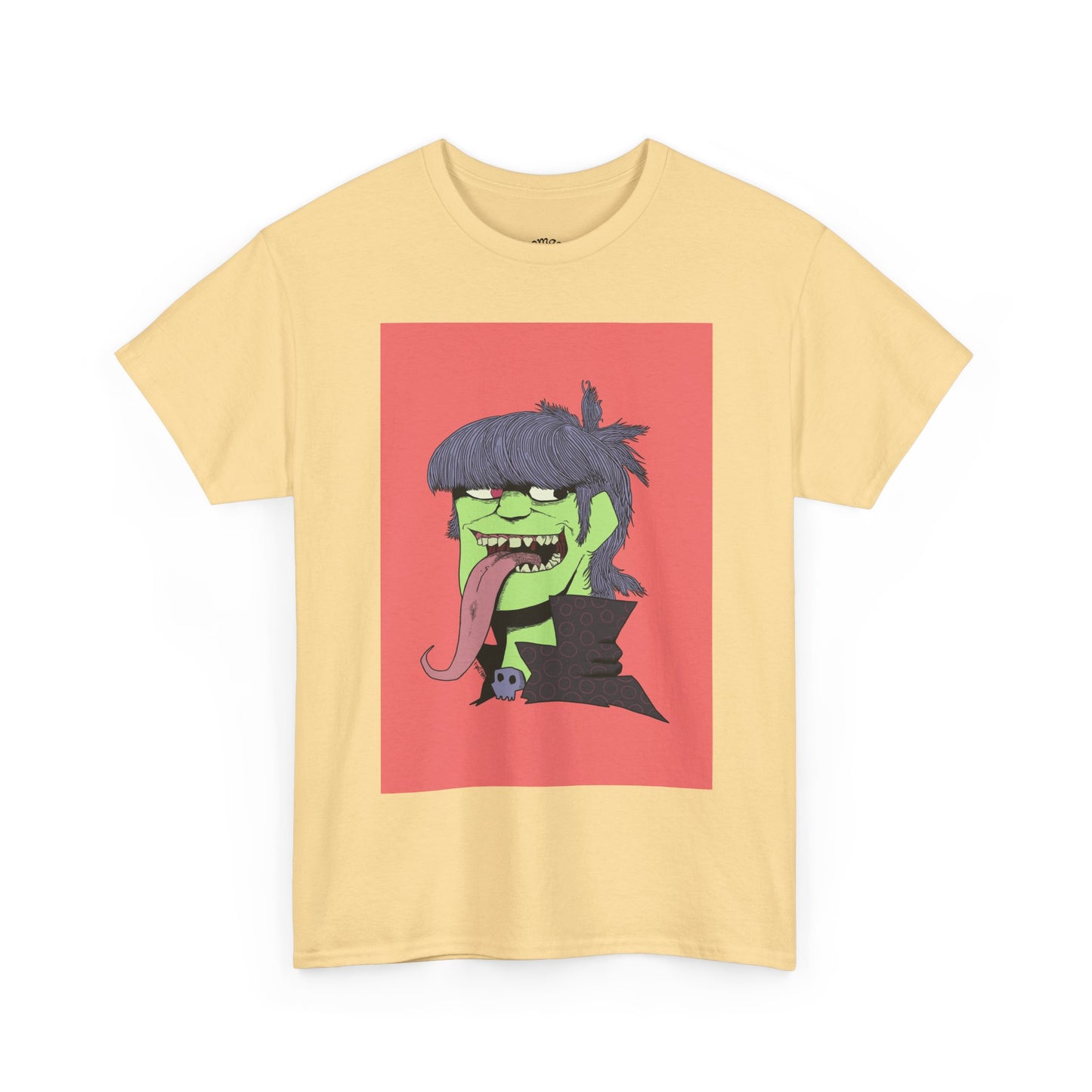 Graphic Tee — Green Punk Monster Illustration