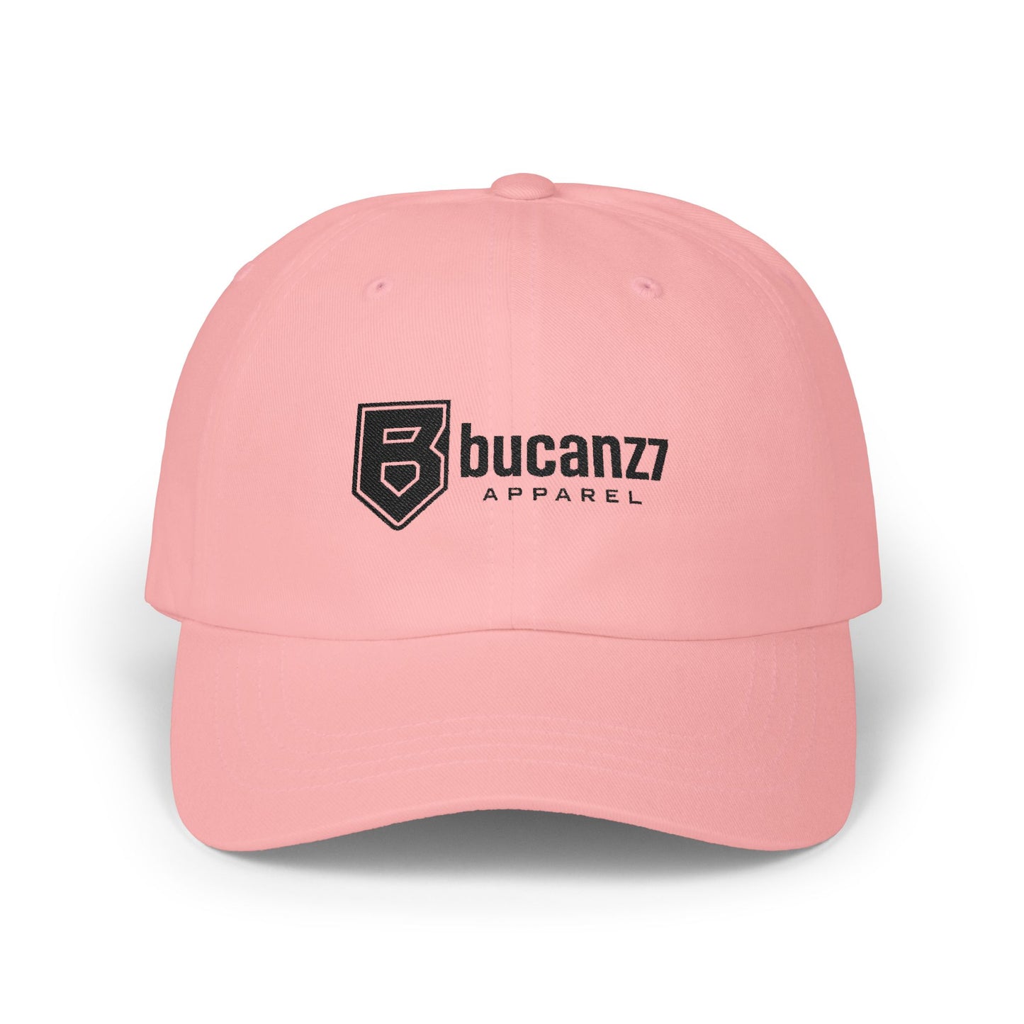 Bucanzz Embroidered Classic Dad Cap – White Adjustable Logo Hat