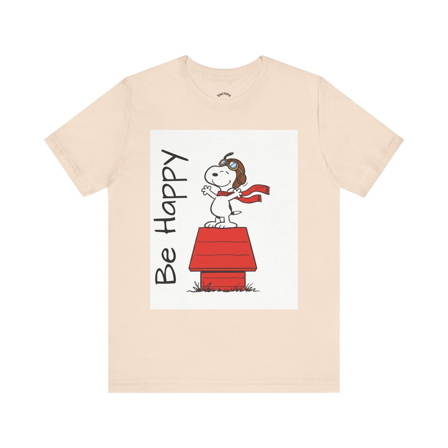 Cute & Inspirational 'Be Happy' Tee for Daily Wear, Fun Gift for Friends, Motivational Shirt, Casual Outfit, Encouraging Apparel