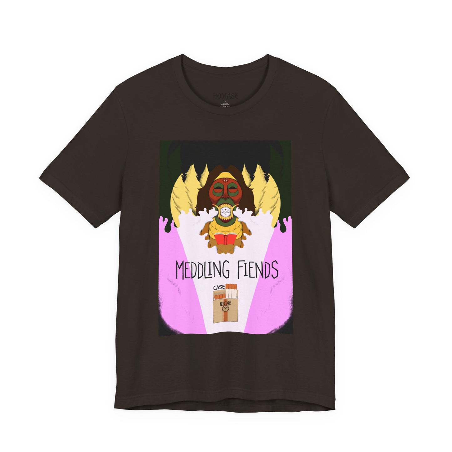 Meddling Fiends T-Shirt, Unisex Graphic Tee, Fun Casual Wear, Quirky Gift Idea, Perfect for Halloween, Lounge on Weekends, Summer Vibes