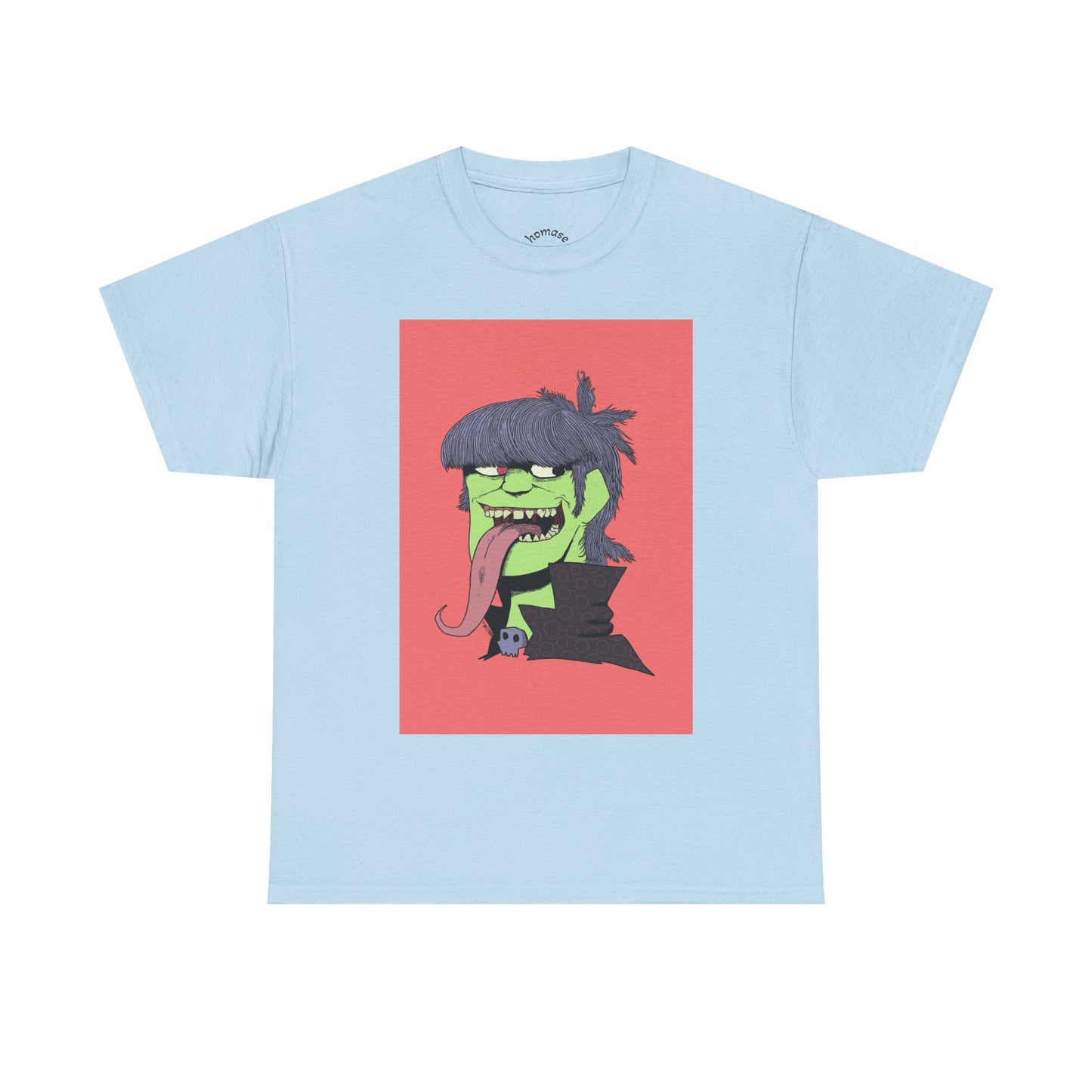 Graphic Tee — Green Punk Monster Illustration