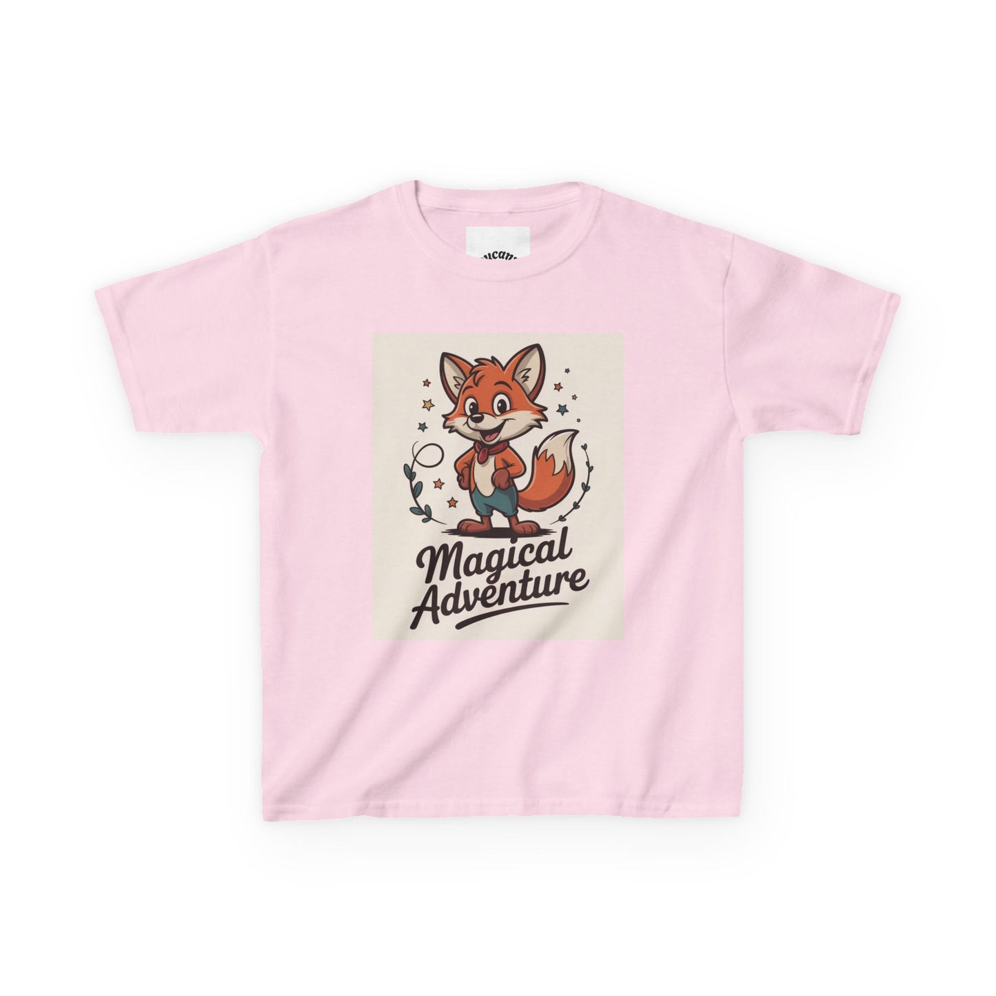 Kids Cotton Tee - Magical Adventure Fox Design
