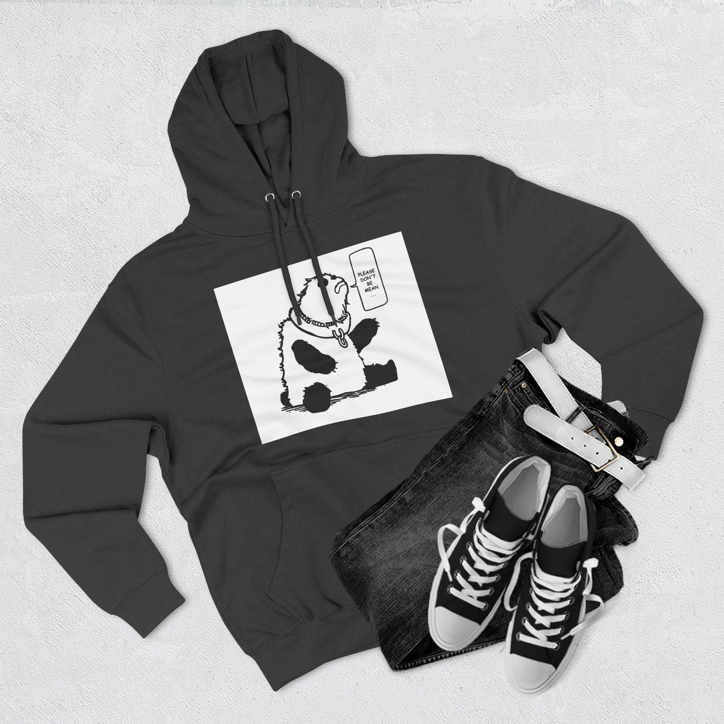 Cute Panda Fleece Hoodie - Keep Calm and Chill