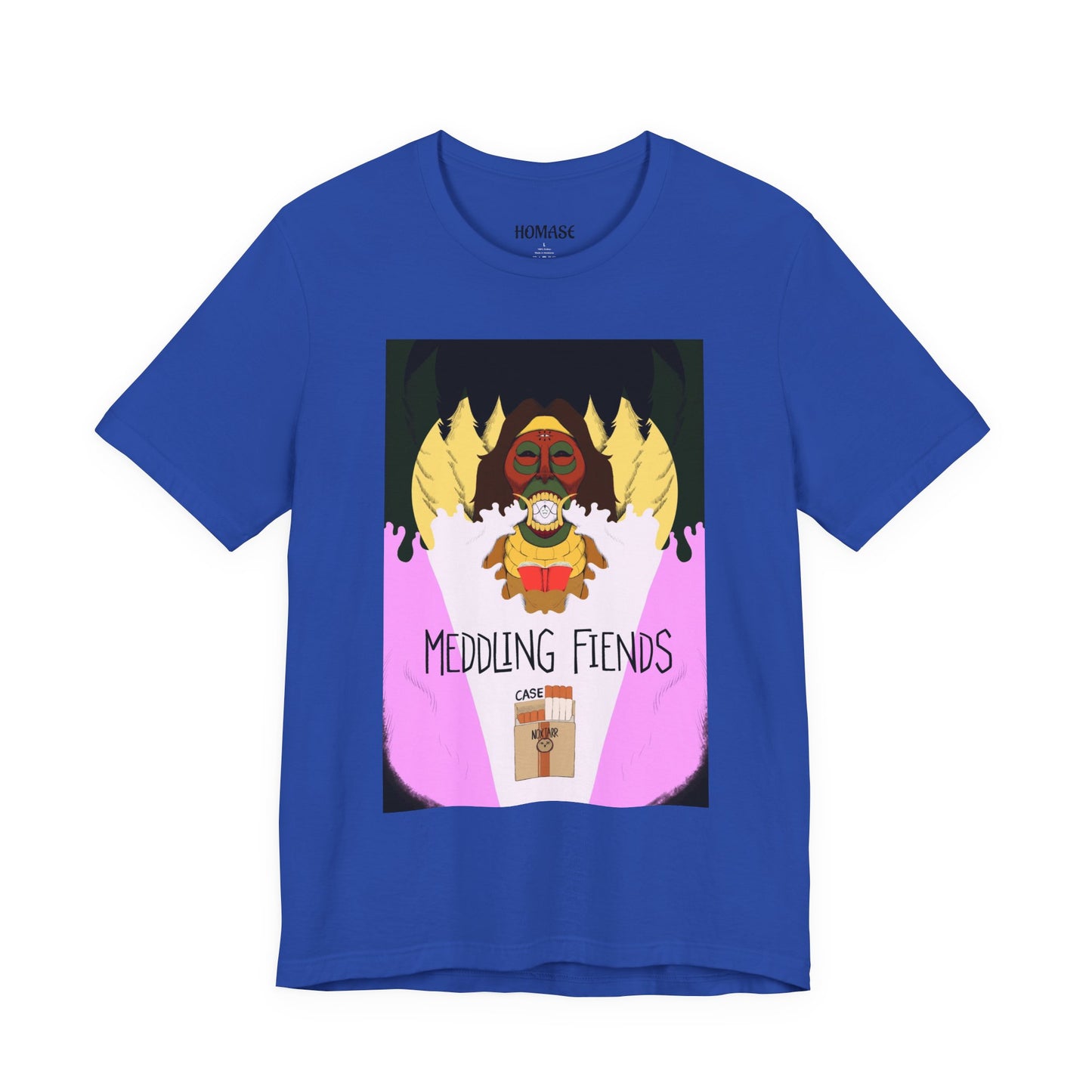 Meddling Fiends T-Shirt, Unisex Graphic Tee, Fun Casual Wear, Quirky Gift Idea, Perfect for Halloween, Lounge on Weekends, Summer Vibes