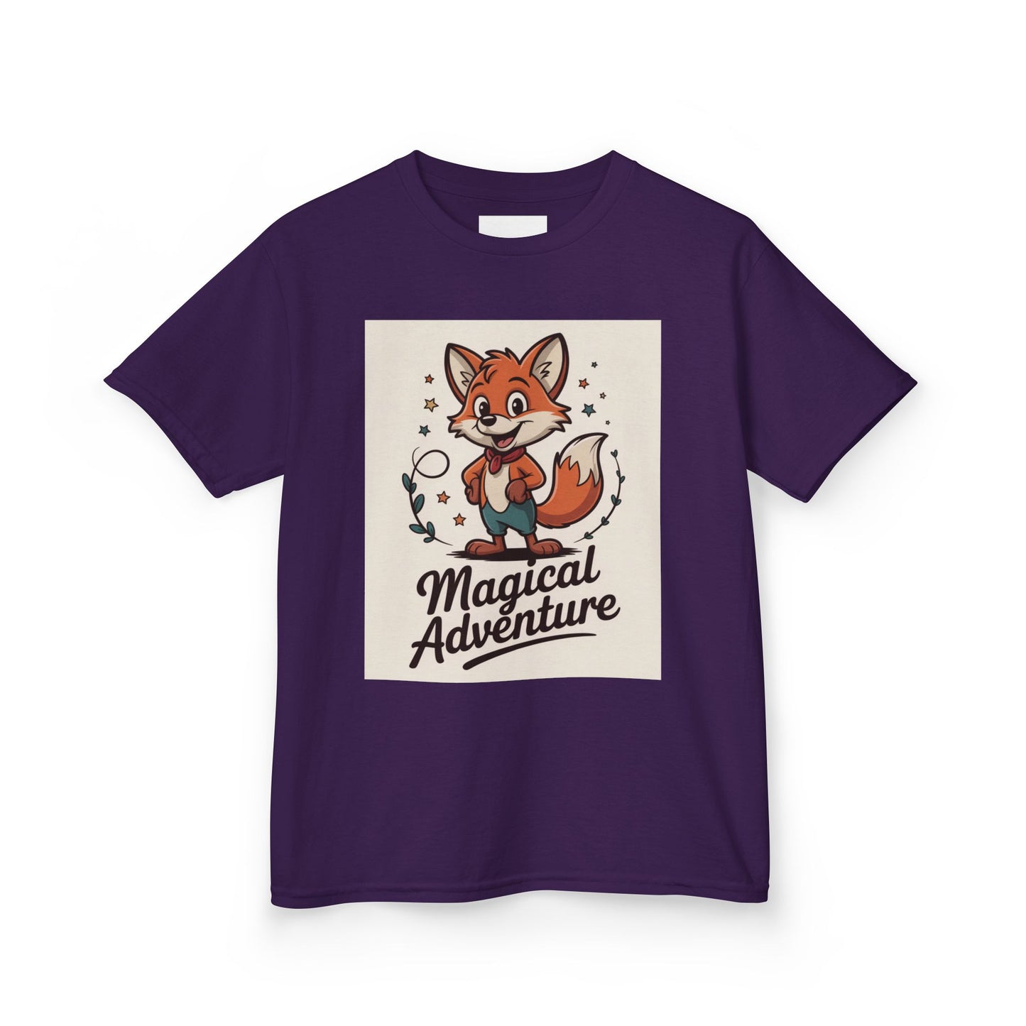 Kids Cotton Tee - Magical Adventure Fox Design