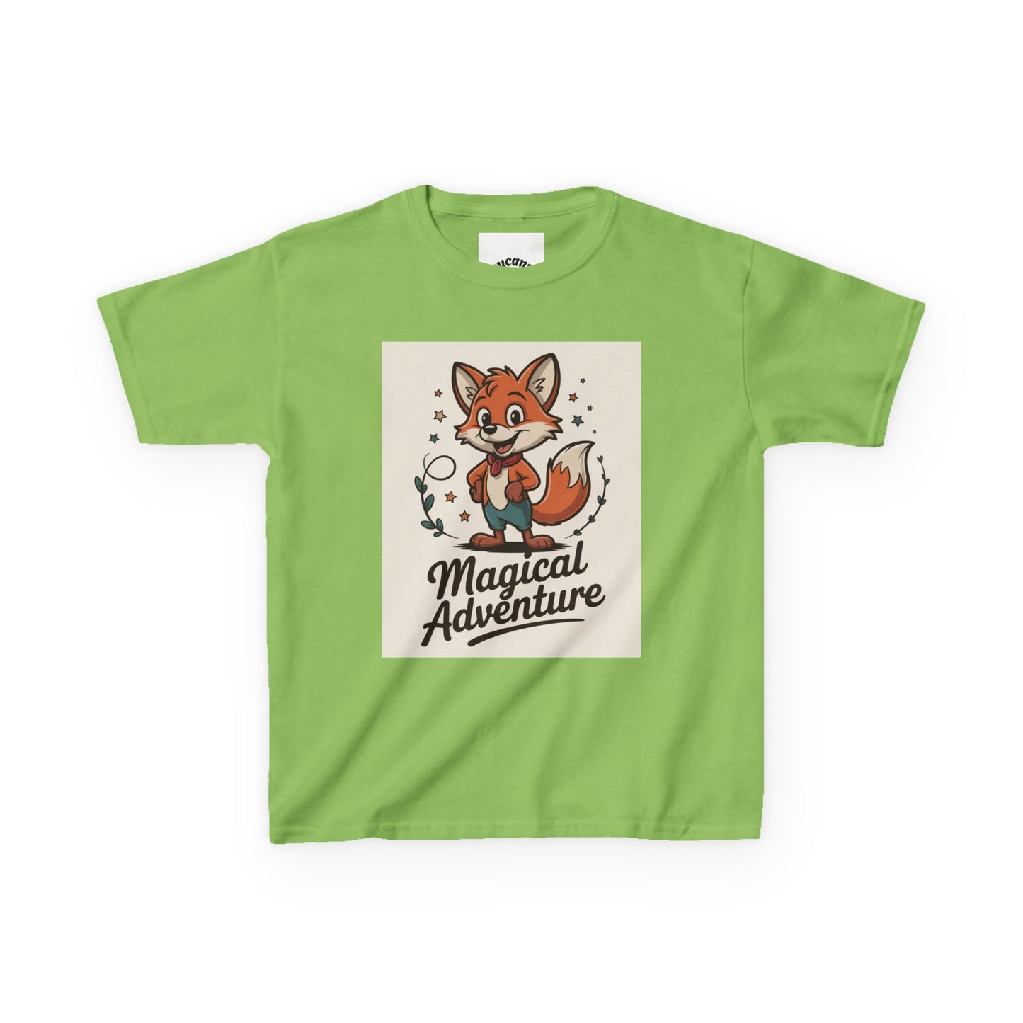 Kids Cotton Tee - Magical Adventure Fox Design