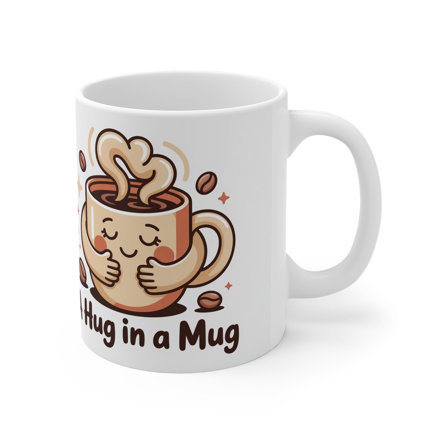 A Hug in a Mug Coffee Mug — Cute Cozy Gift for Coffee Lovers