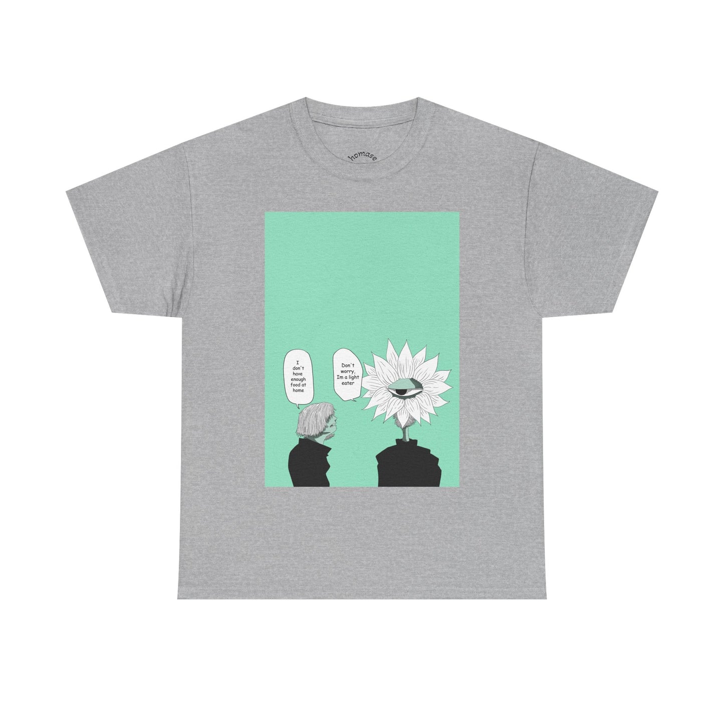 Floral Head Comic Tee — "You Okay?" Graphic T‑Shirt