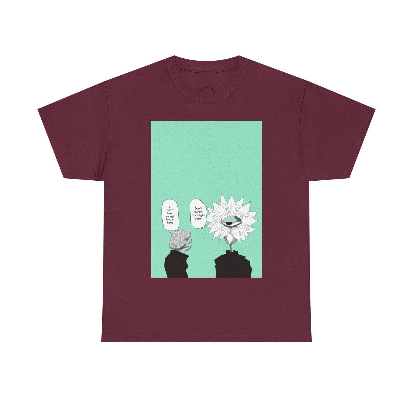 Floral Head Comic Tee — "You Okay?" Graphic T‑Shirt