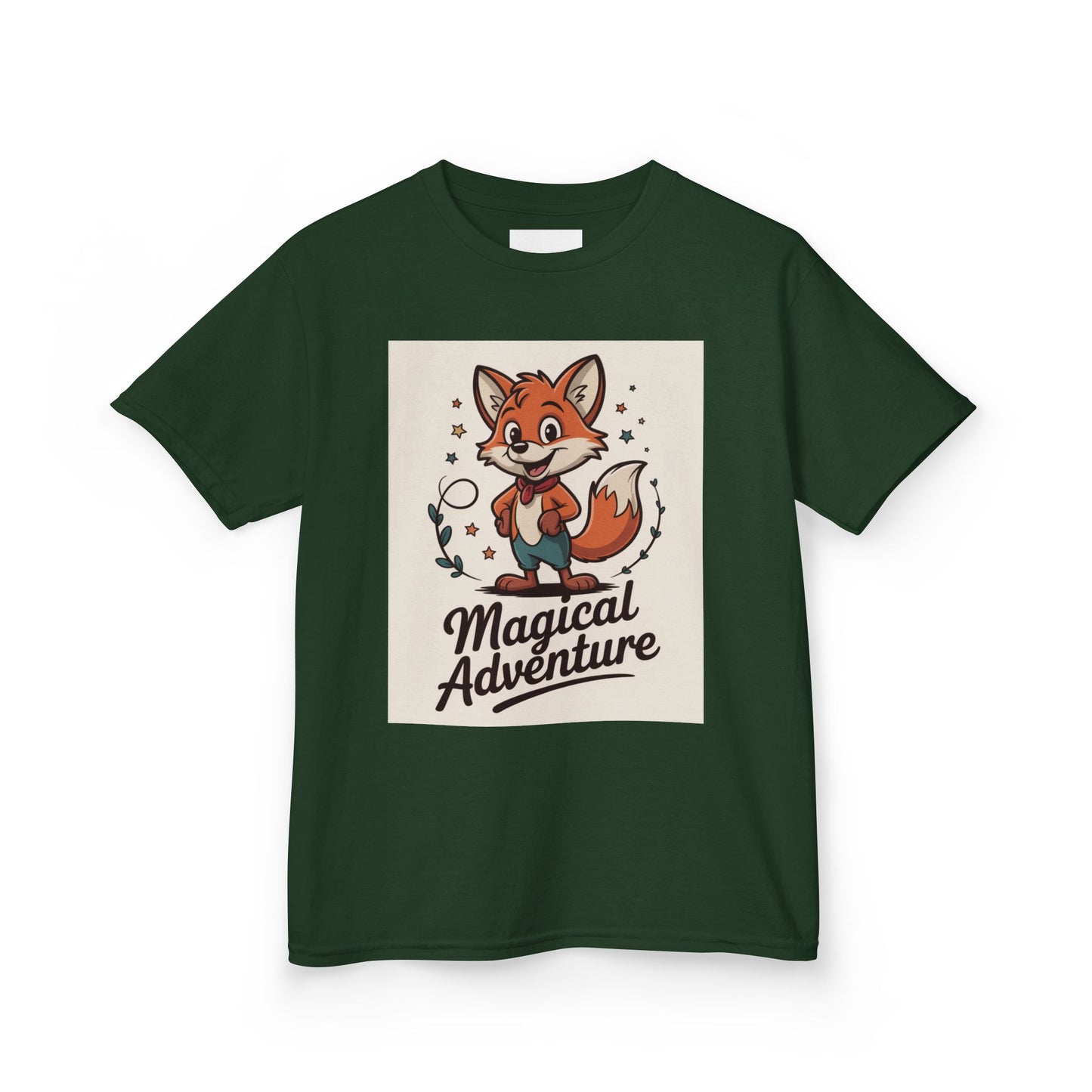 Kids Cotton Tee - Magical Adventure Fox Design