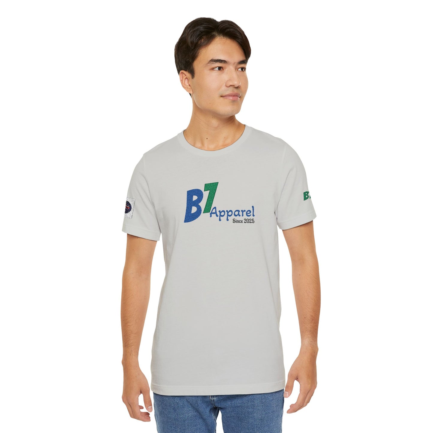 B7 Apparel Logo Tee — Classic White Short Sleeve Shirt