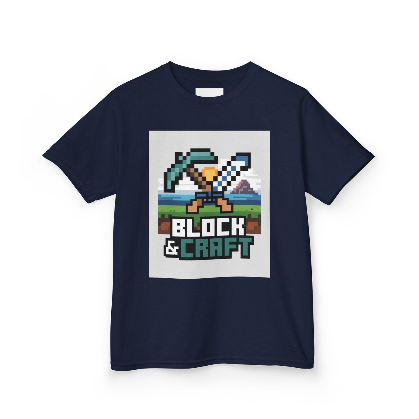 Kids Block & Craft Tee - Fun Gamer T-Shirt for Young Explorers