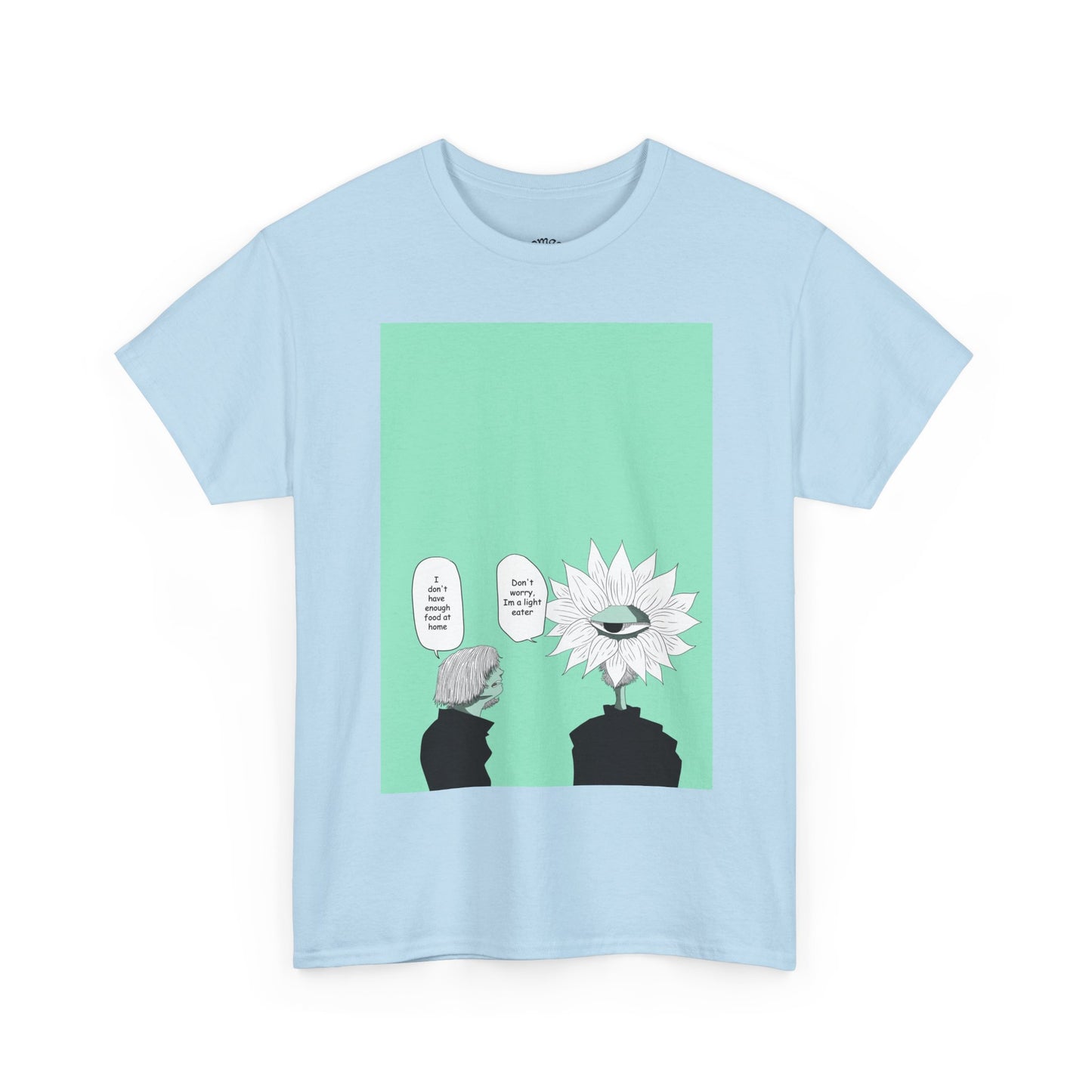 Floral Head Comic Tee — "You Okay?" Graphic T‑Shirt