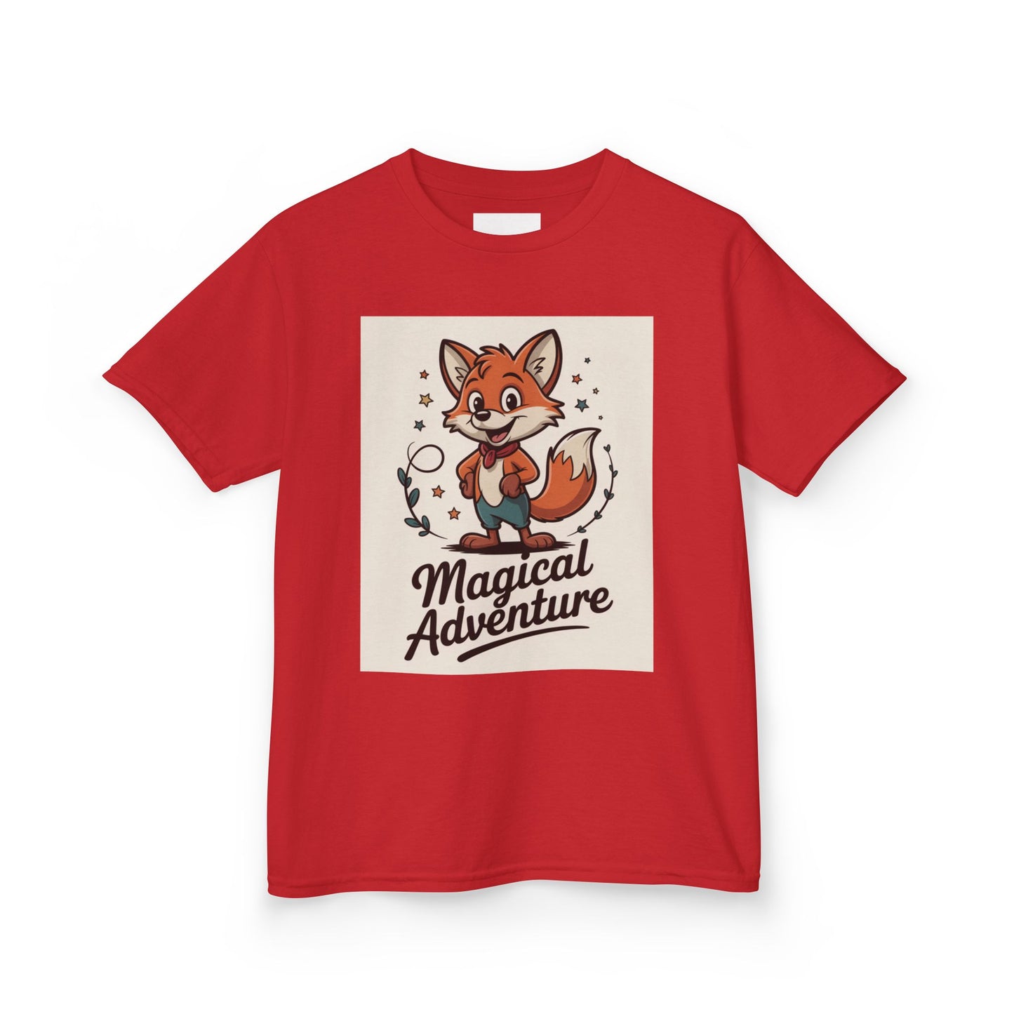 Kids Cotton Tee - Magical Adventure Fox Design