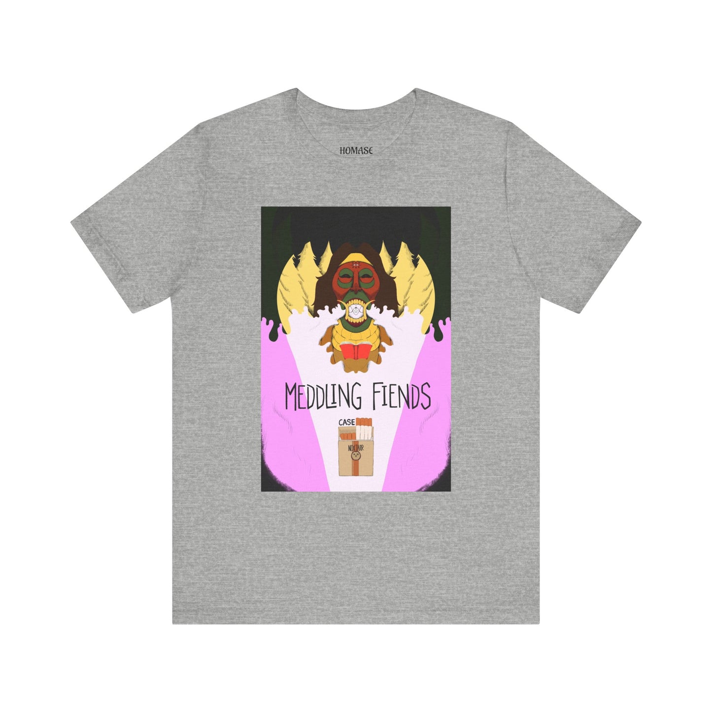 Meddling Fiends T-Shirt, Unisex Graphic Tee, Fun Casual Wear, Quirky Gift Idea, Perfect for Halloween, Lounge on Weekends, Summer Vibes