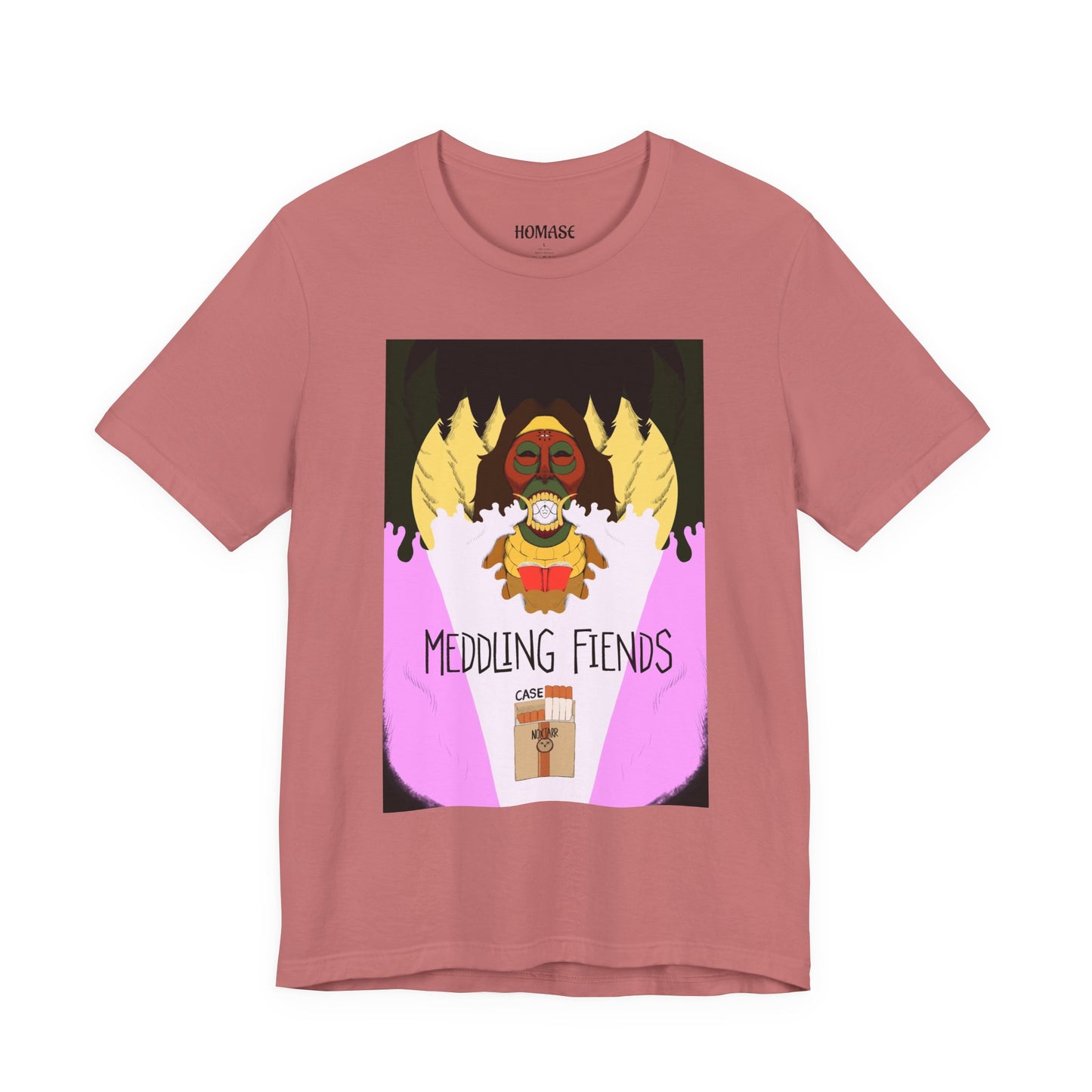 Meddling Fiends T-Shirt, Unisex Graphic Tee, Fun Casual Wear, Quirky Gift Idea, Perfect for Halloween, Lounge on Weekends, Summer Vibes