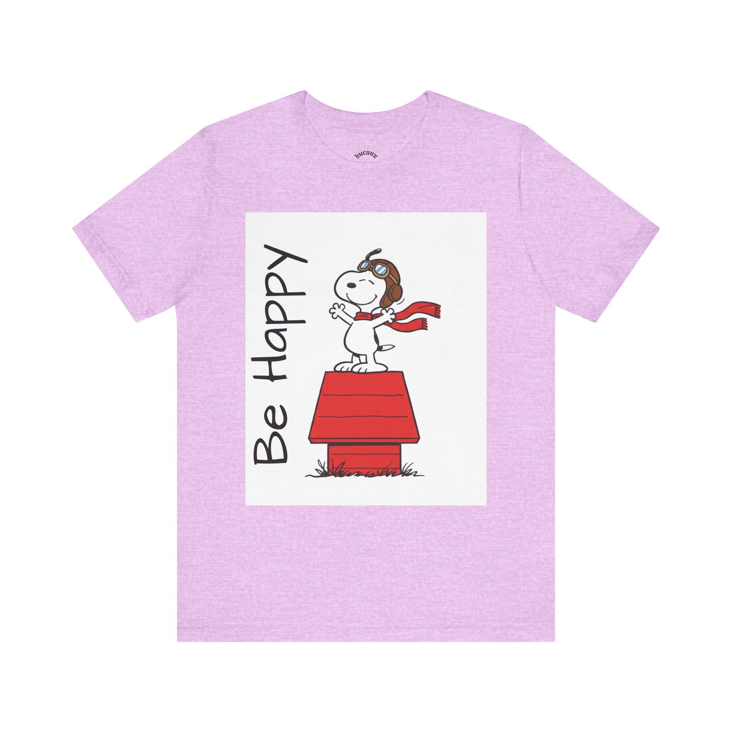Cute & Inspirational 'Be Happy' Tee for Daily Wear, Fun Gift for Friends, Motivational Shirt, Casual Outfit, Encouraging Apparel