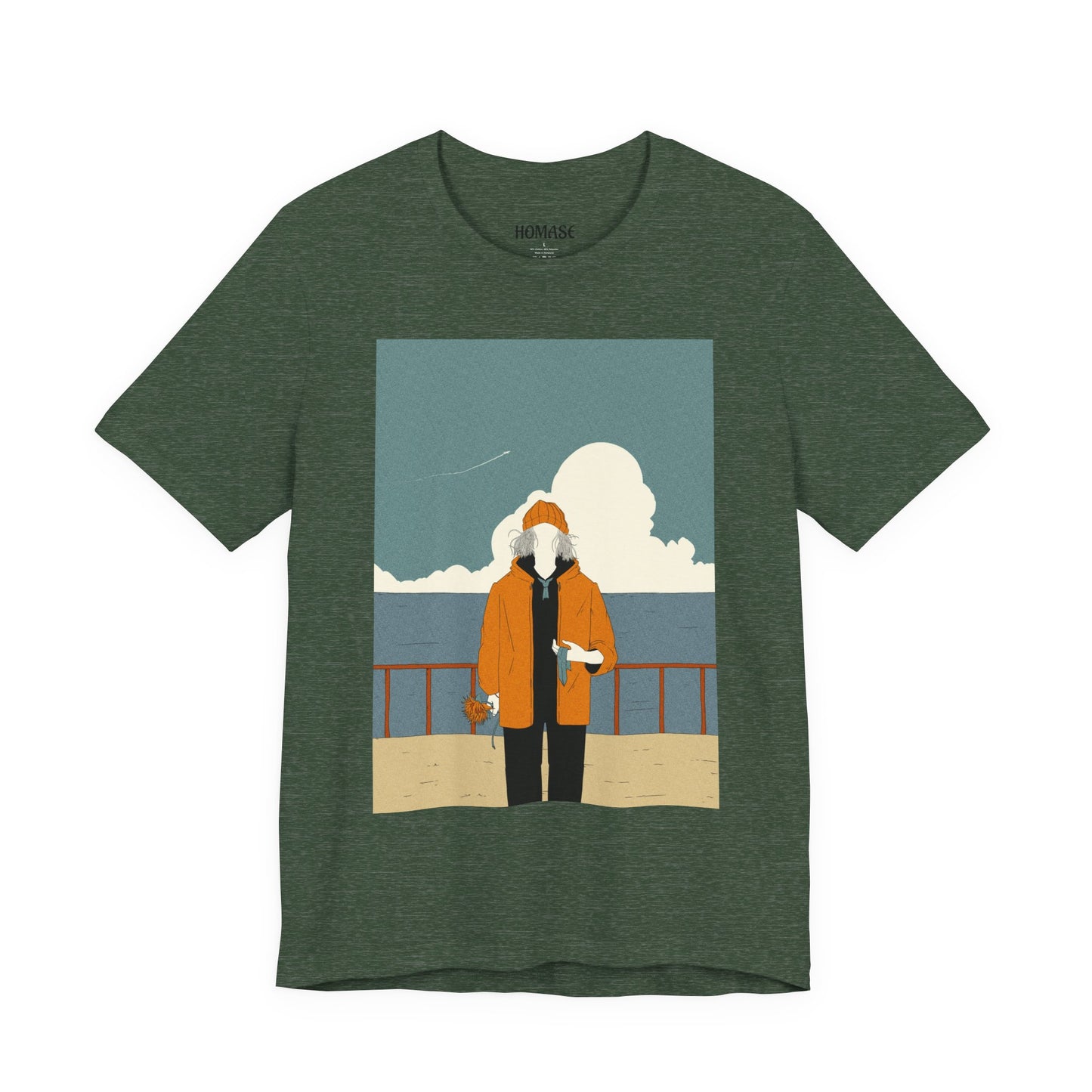 Coastal Adventure Tee - Vintage Ocean Print, Summer Vibe, Beachwear, Vacation Gift, Unisex Graphic Tee