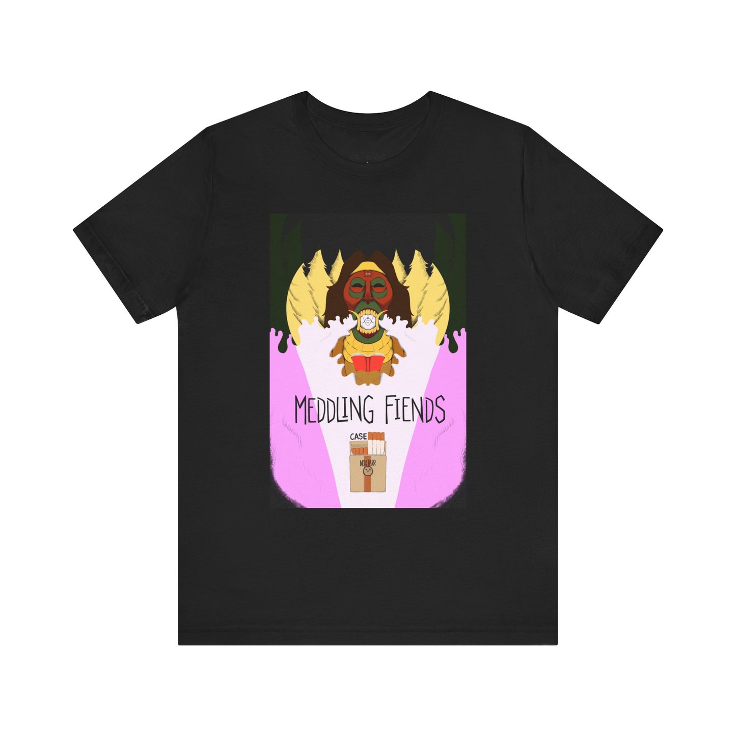 Meddling Fiends T-Shirt, Unisex Graphic Tee, Fun Casual Wear, Quirky Gift Idea, Perfect for Halloween, Lounge on Weekends, Summer Vibes