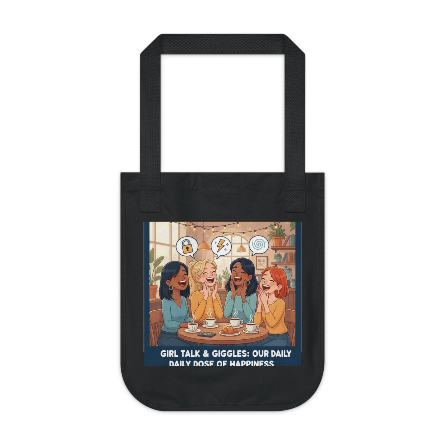 Vibrant Organic Canvas Tote Bag - Perfect for Friends & Fun Gatherings