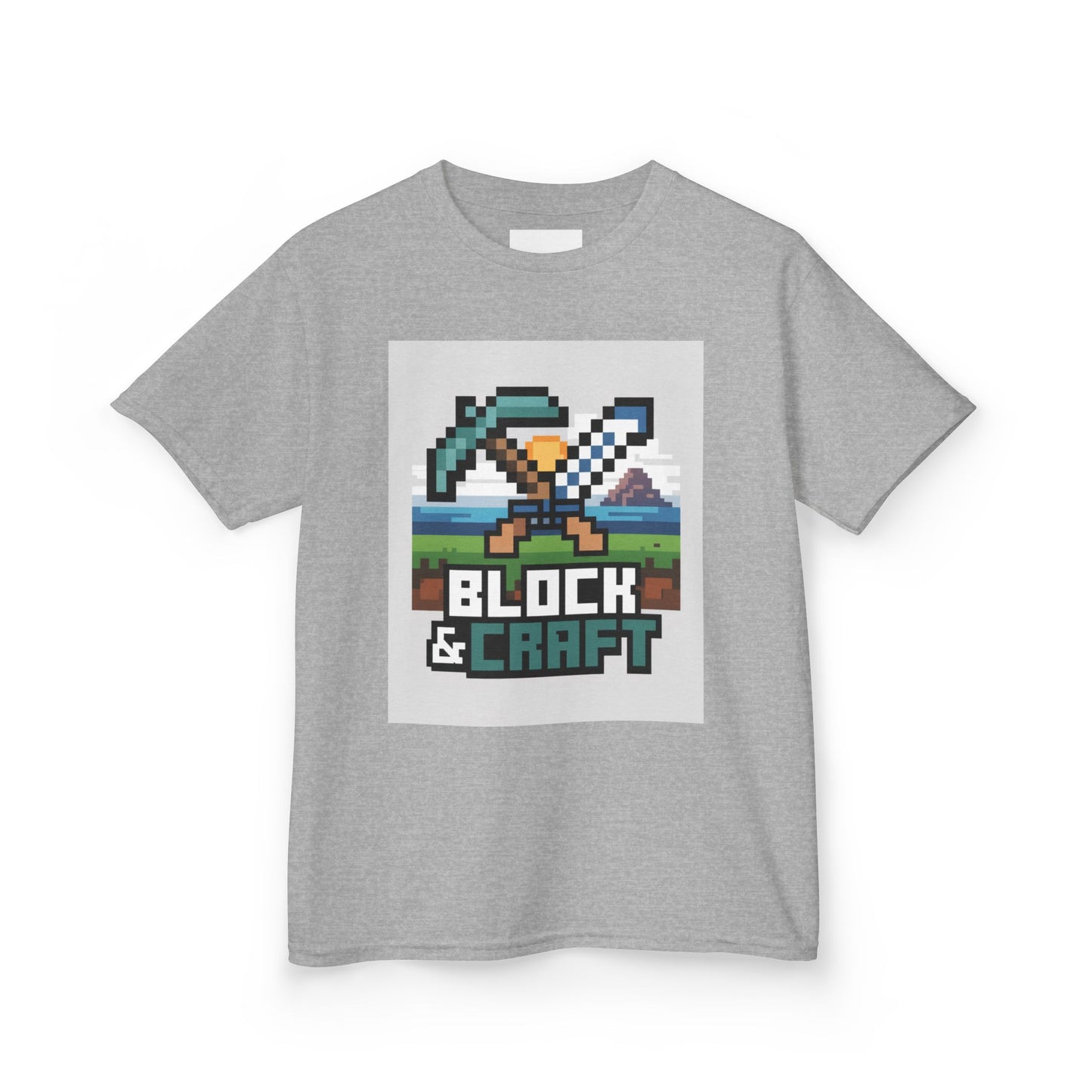 Kids Block & Craft Tee - Fun Gamer T-Shirt for Young Explorers