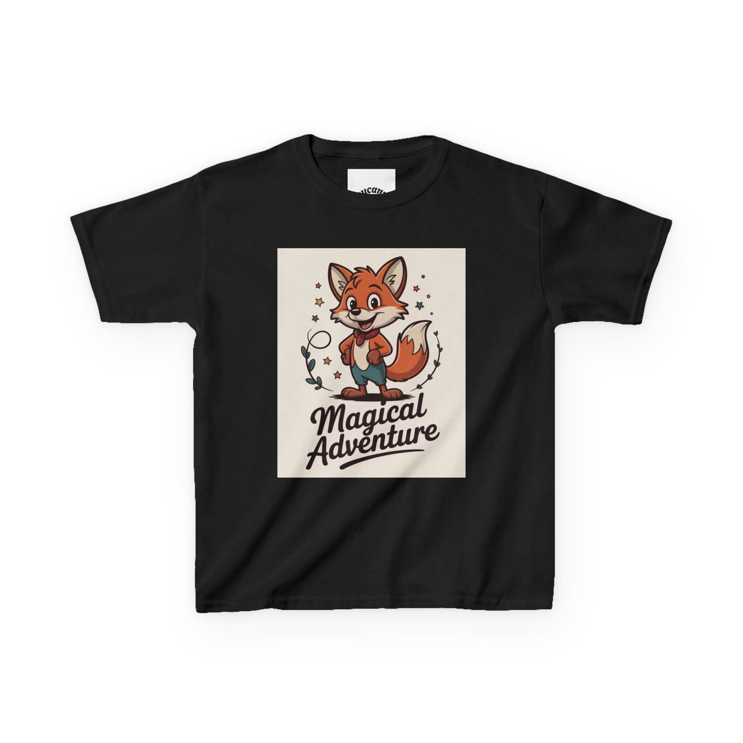 Kids Cotton Tee - Magical Adventure Fox Design