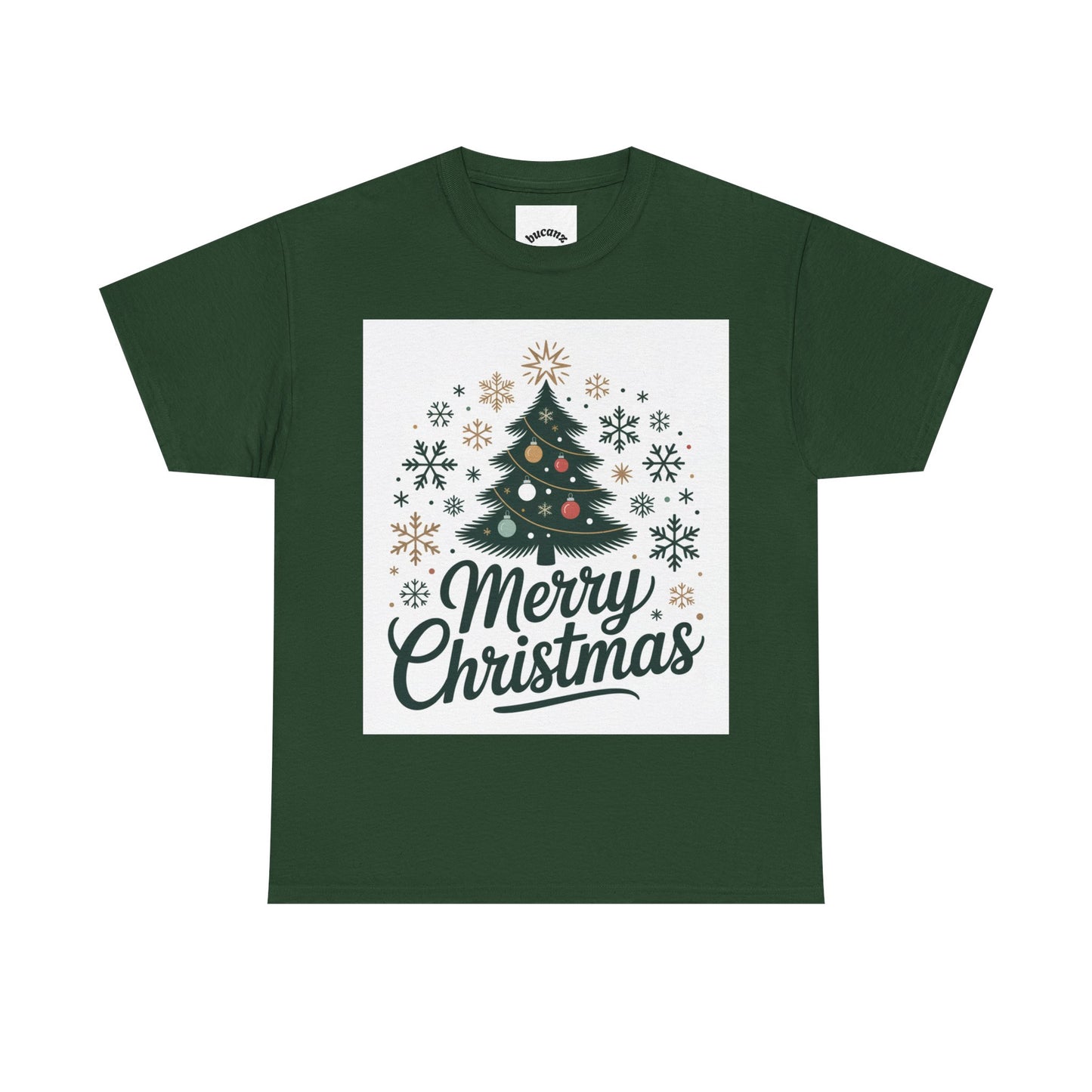 Merry Christmas Unisex Heavy Cotton Tee