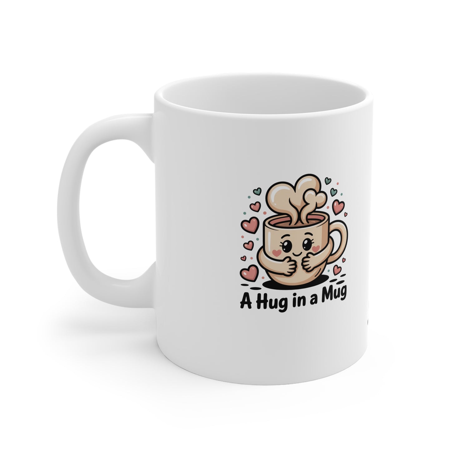 A Hug in a Mug Coffee Mug — Cute Kawaii Hot Drink Gift