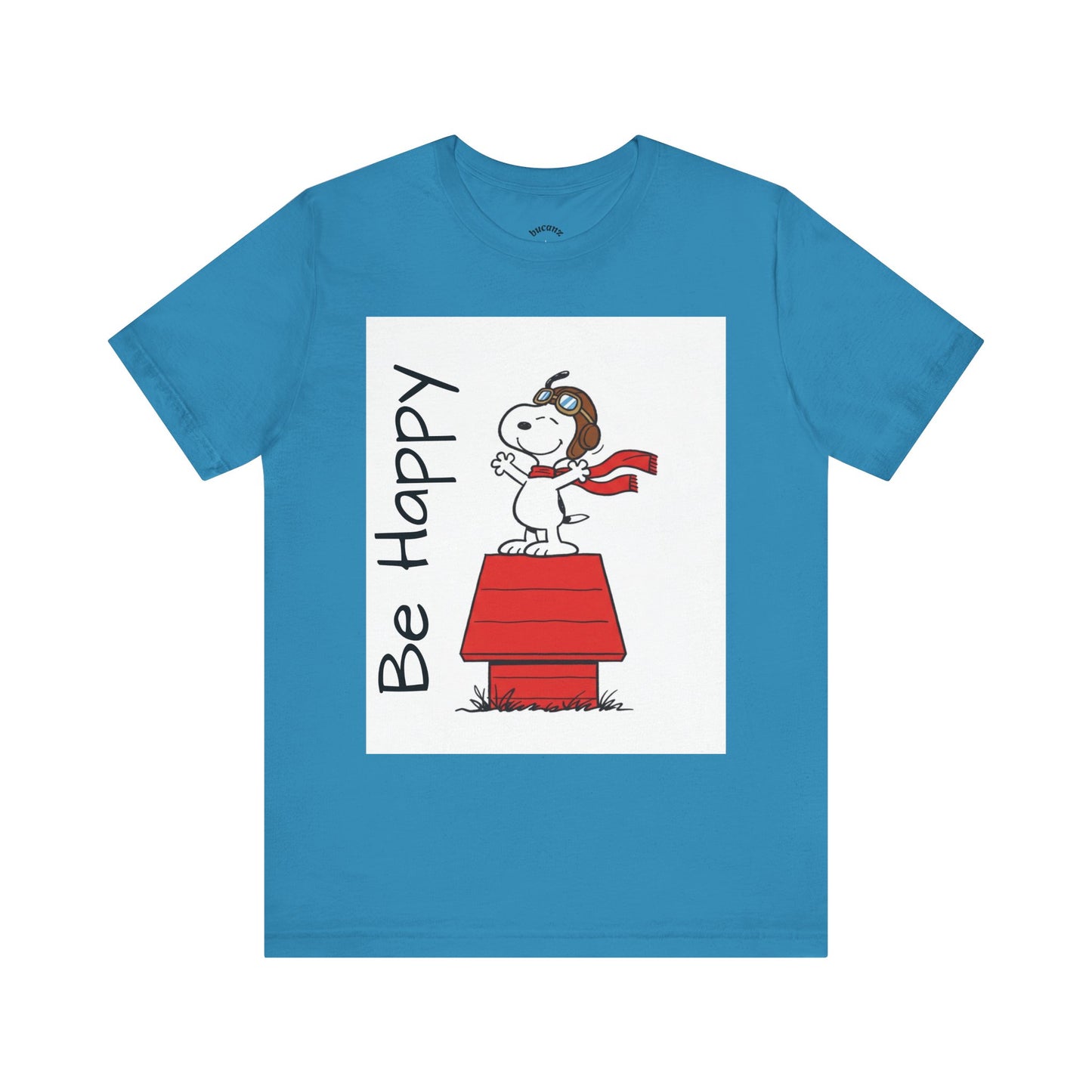 Cute & Inspirational 'Be Happy' Tee for Daily Wear, Fun Gift for Friends, Motivational Shirt, Casual Outfit, Encouraging Apparel